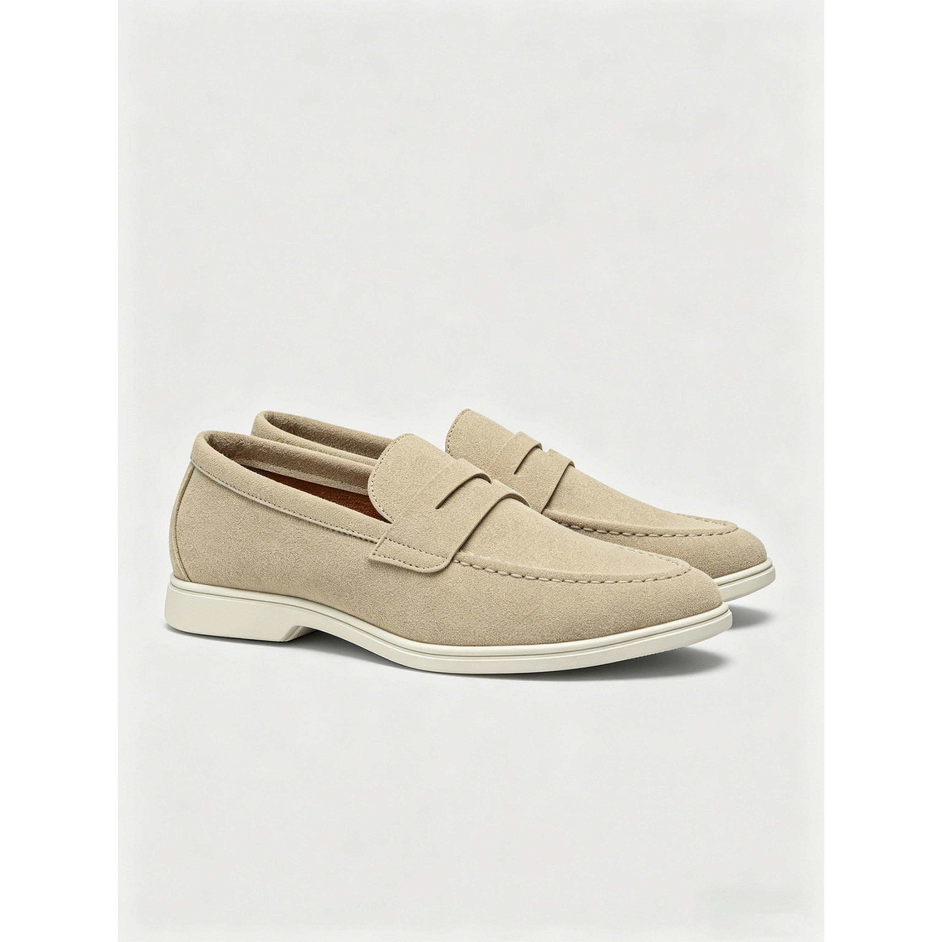 حذاء لوفرز كاجوال رجالي - كريمي-men-shoes-loafersandmoccasins-image-1