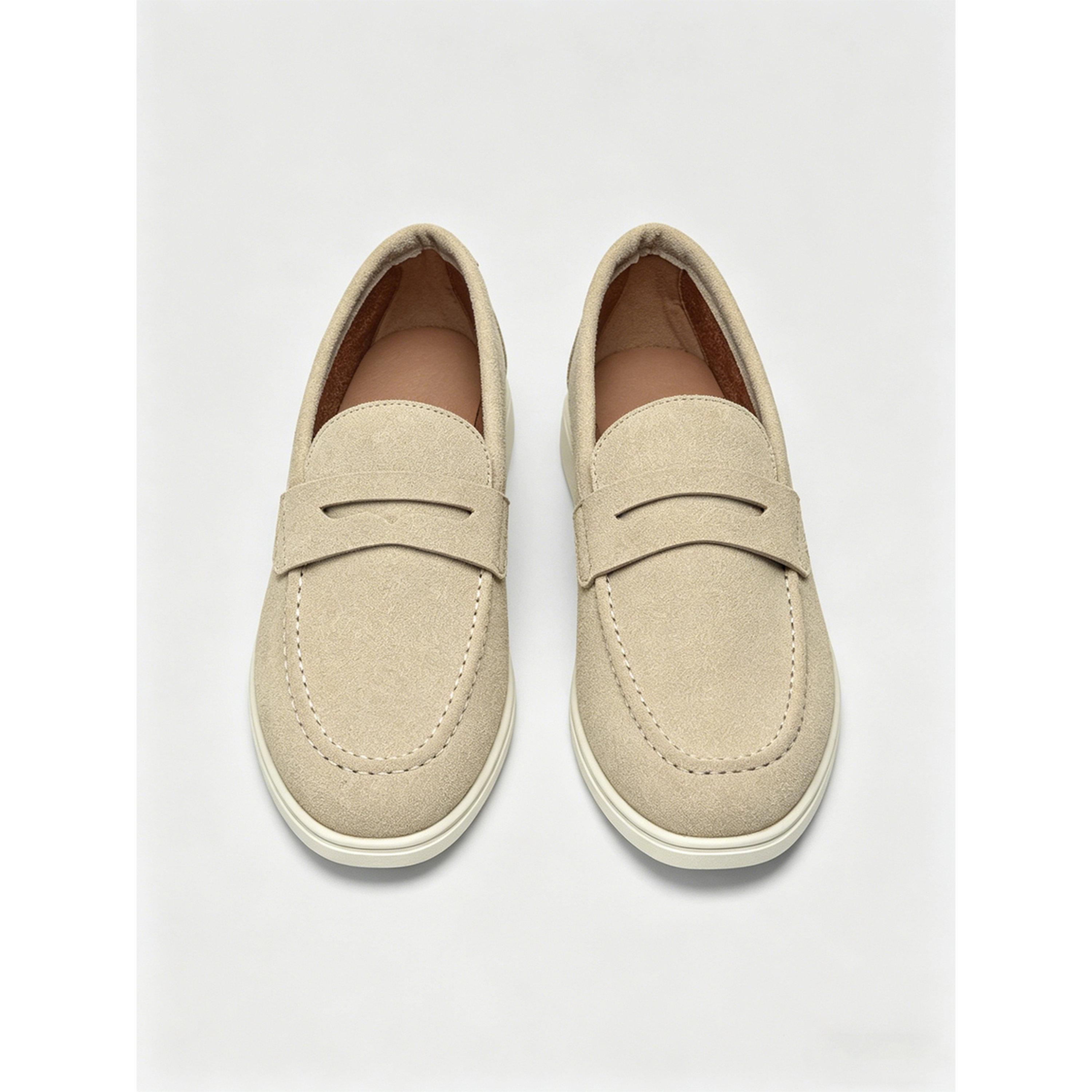حذاء لوفرز كاجوال رجالي - كريمي-men-shoes-loafersandmoccasins-image-4