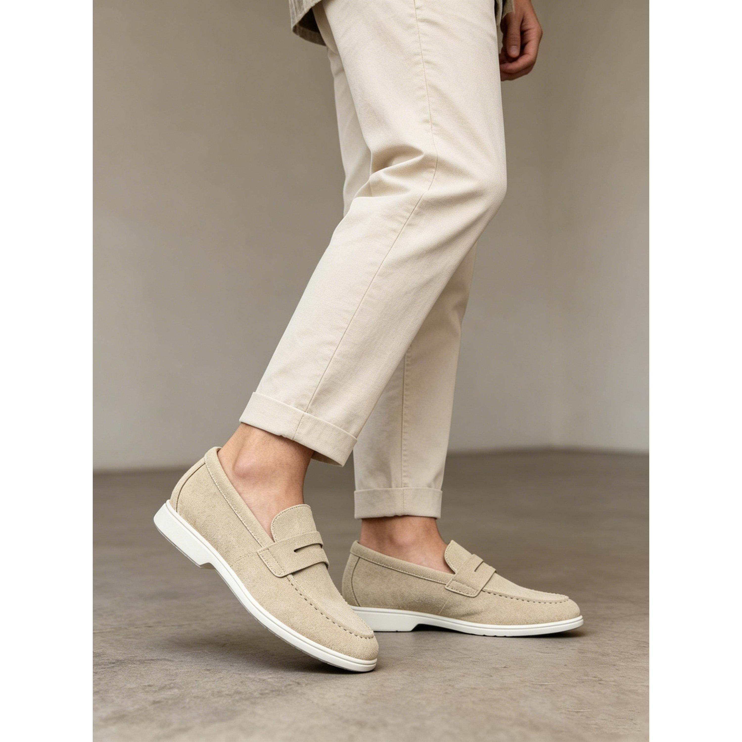 حذاء لوفرز كاجوال رجالي - كريمي-men-shoes-loafersandmoccasins-image-5