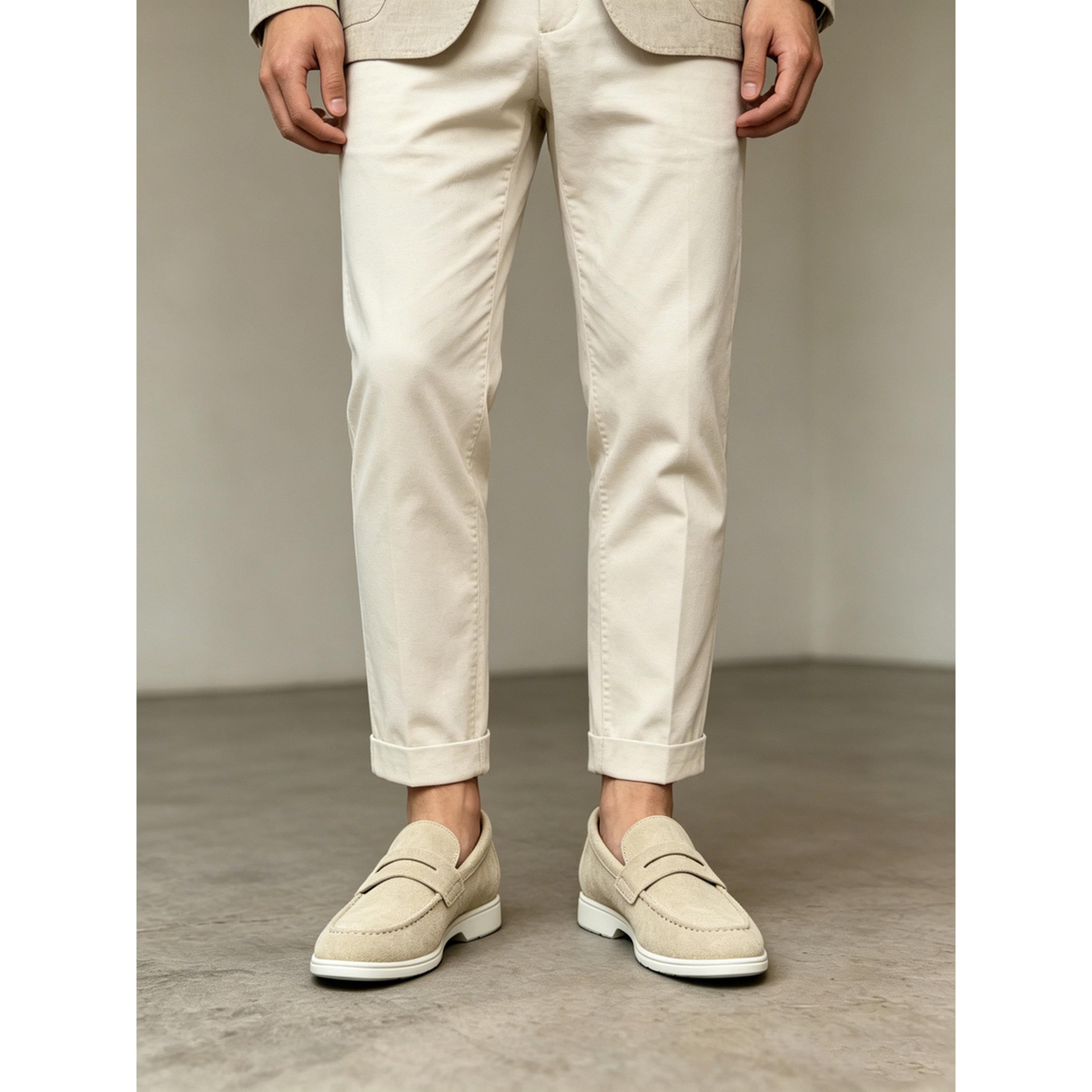 حذاء لوفرز كاجوال رجالي - كريمي-men-shoes-loafersandmoccasins-image-6