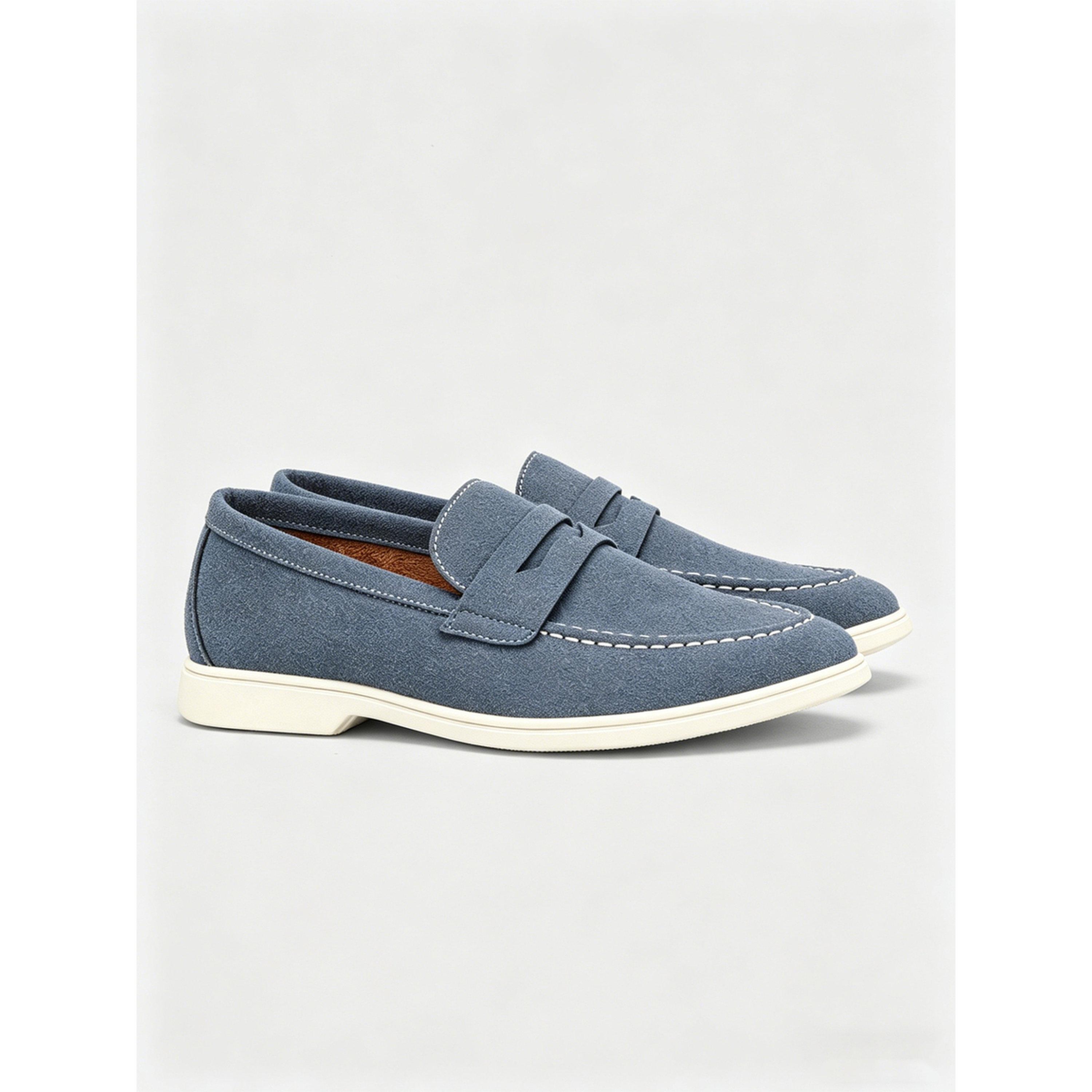 حذاء لوفرز كاجوال رجالي - أزرق-men-shoes-loafersandmoccasins-image-1