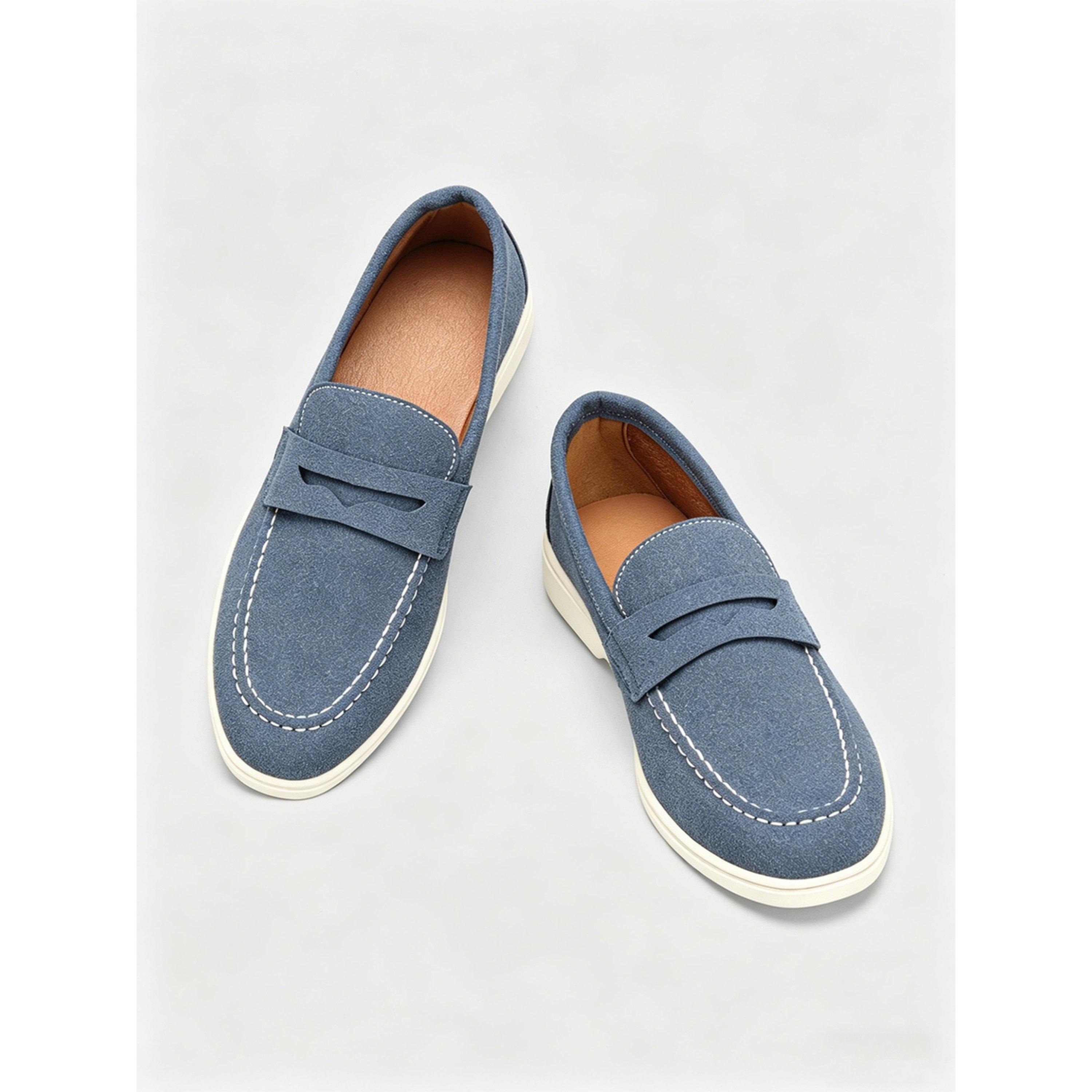 حذاء لوفرز كاجوال رجالي - أزرق-men-shoes-loafersandmoccasins-image-3