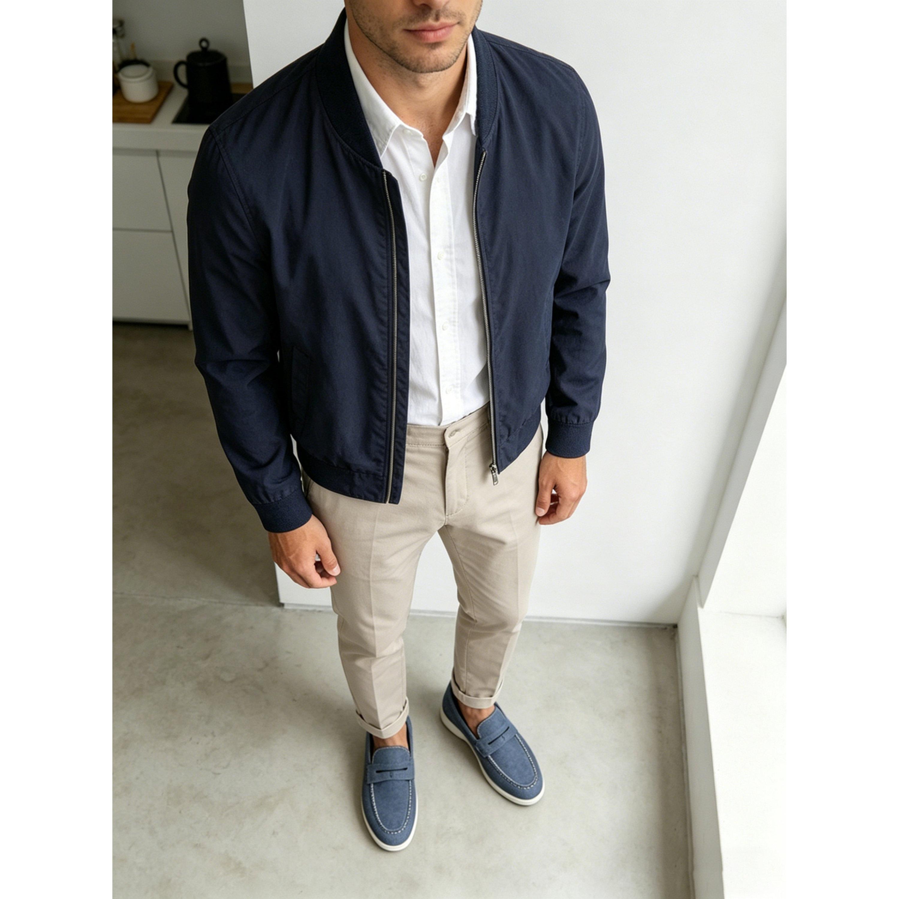 حذاء لوفرز كاجوال رجالي - أزرق-men-shoes-loafersandmoccasins-image-5