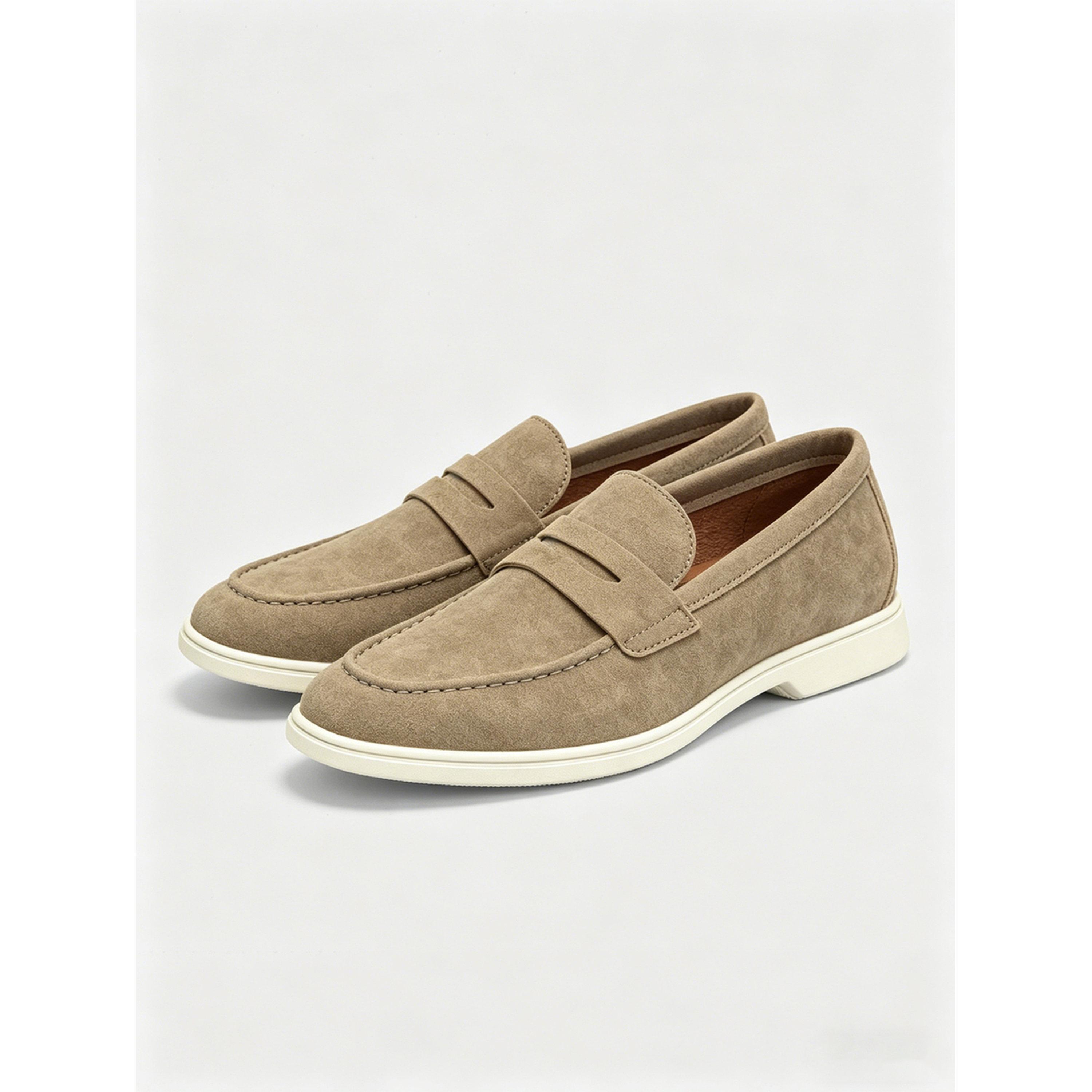 حذاء لوفرز كاجوال رجالي - كاكي-men-shoes-loafersandmoccasins-image-1