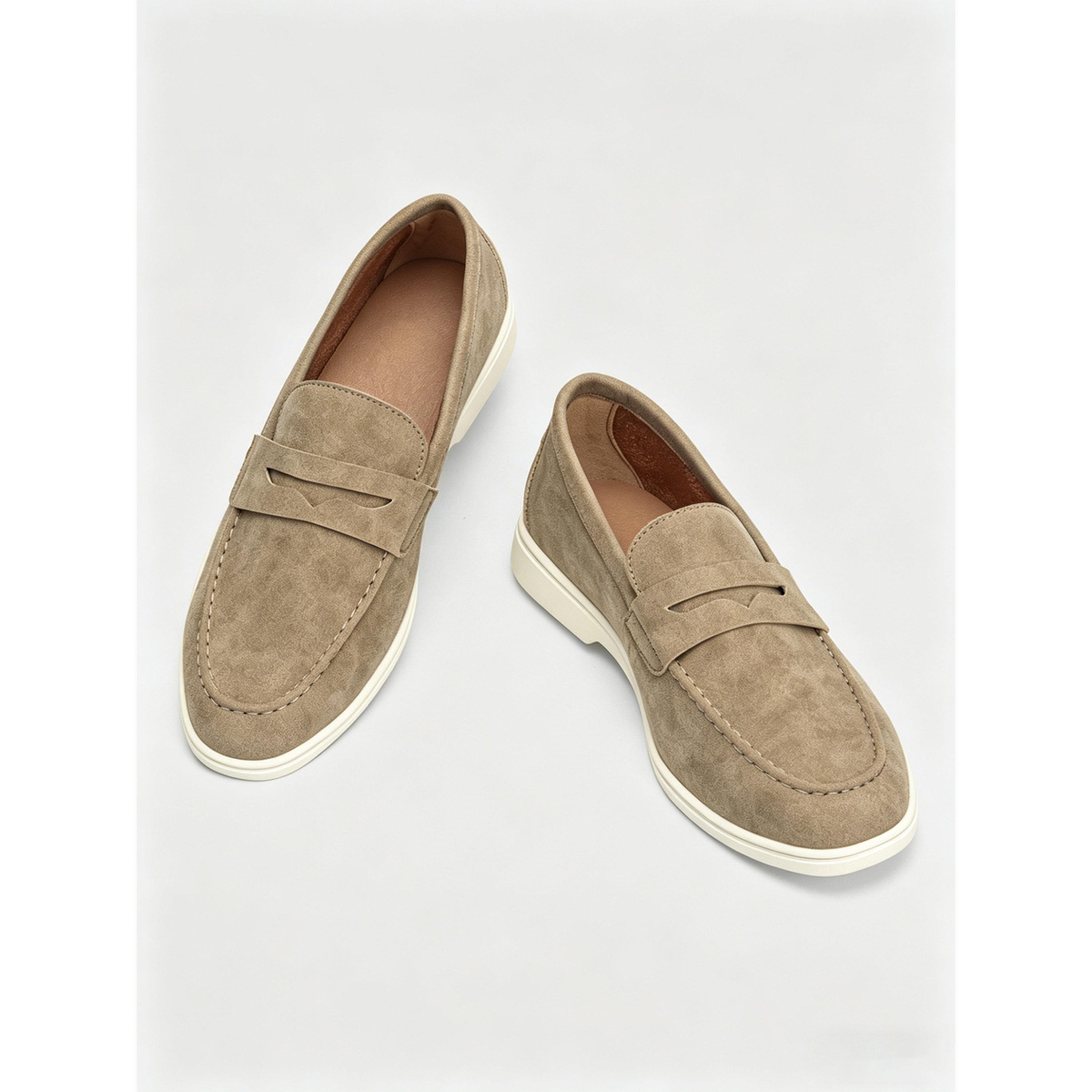 حذاء لوفرز كاجوال رجالي - كاكي-men-shoes-loafersandmoccasins-image-3