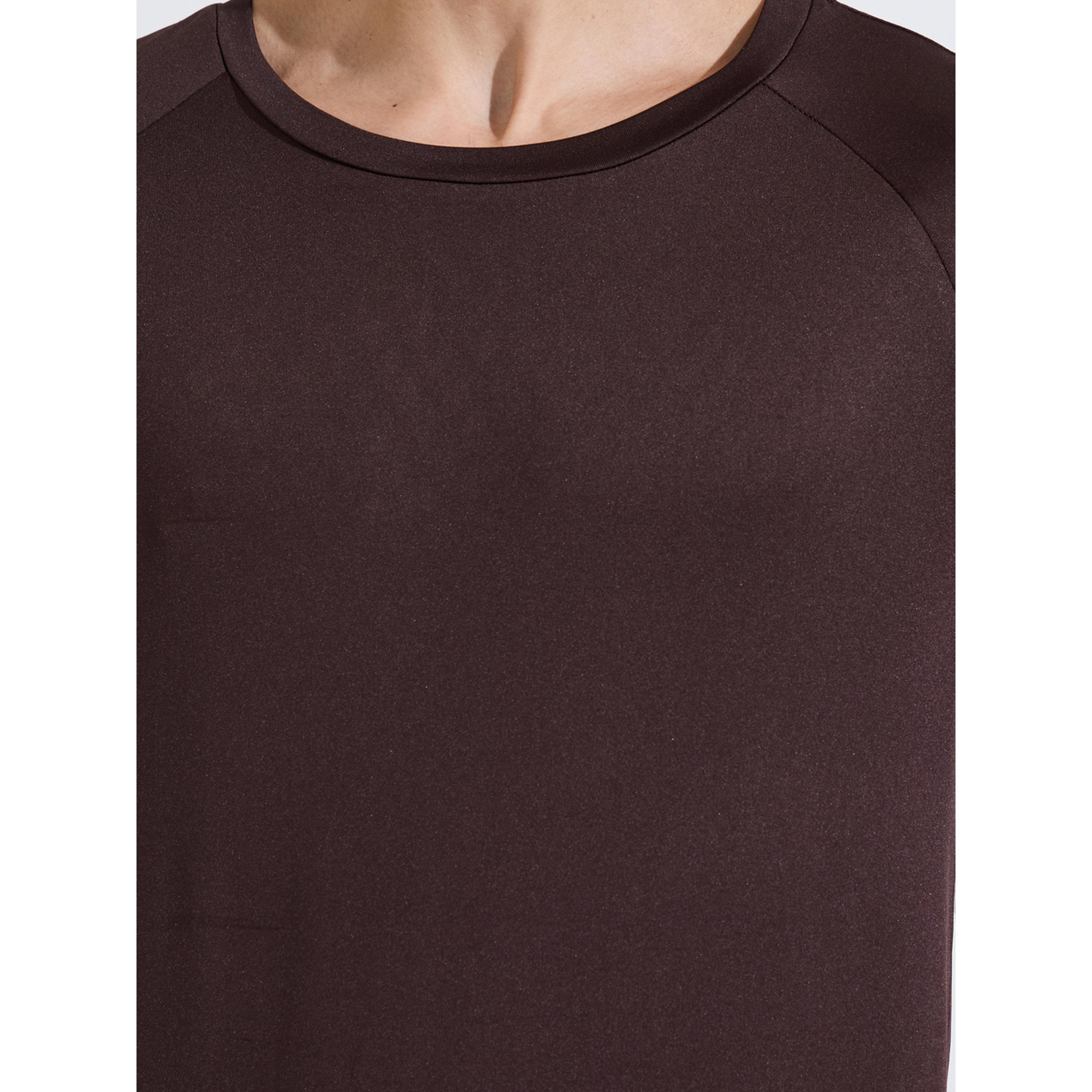 Styli Brown Solid Muscle Fit Long Sleeve Running T-Shirt-men-clothing-sportswearandactivewear-tshirtsandpolos-image-6