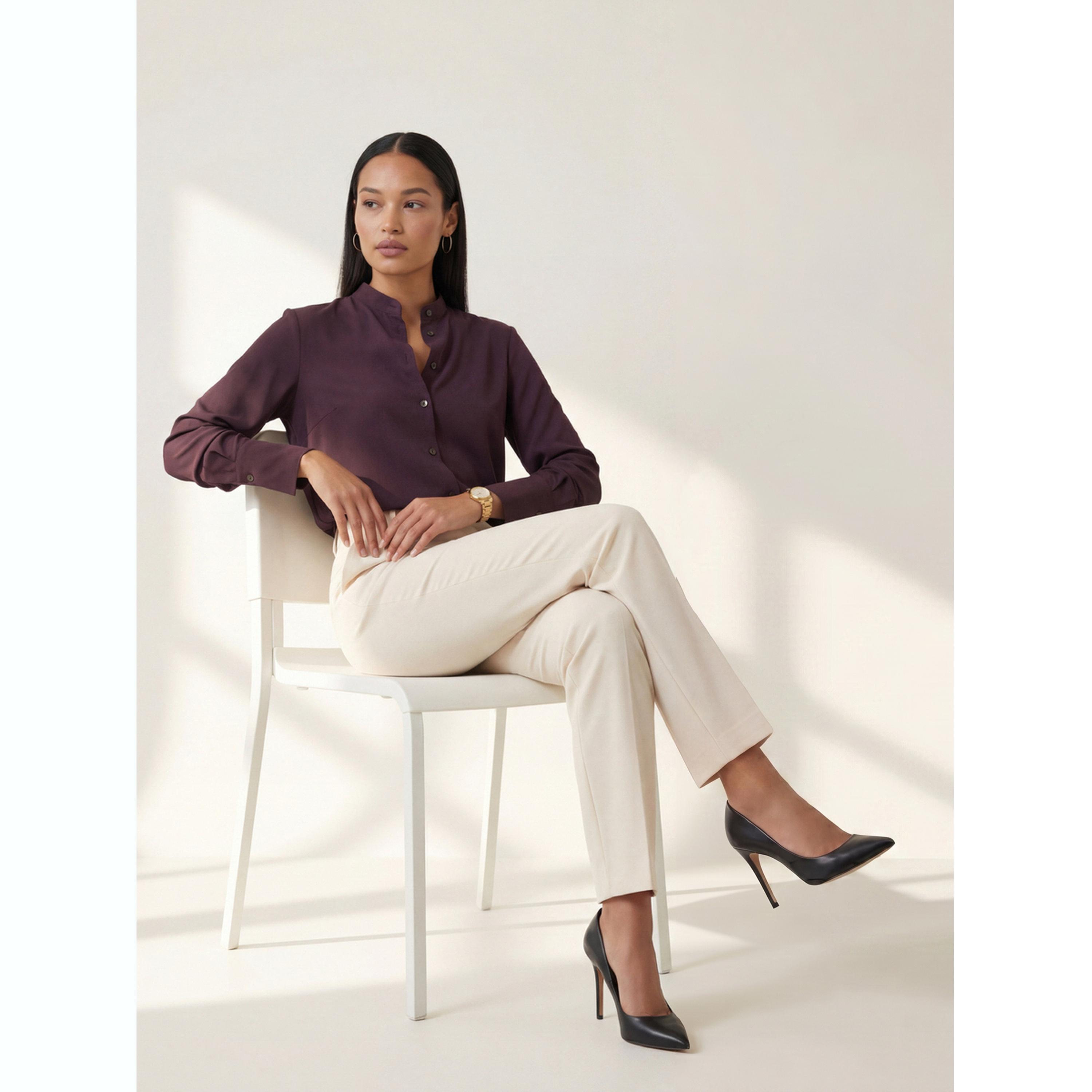 Mish X Styli Purple Solid Regular Fit Shirt-women-clothing-shirtsandblouses-shirts-image-2