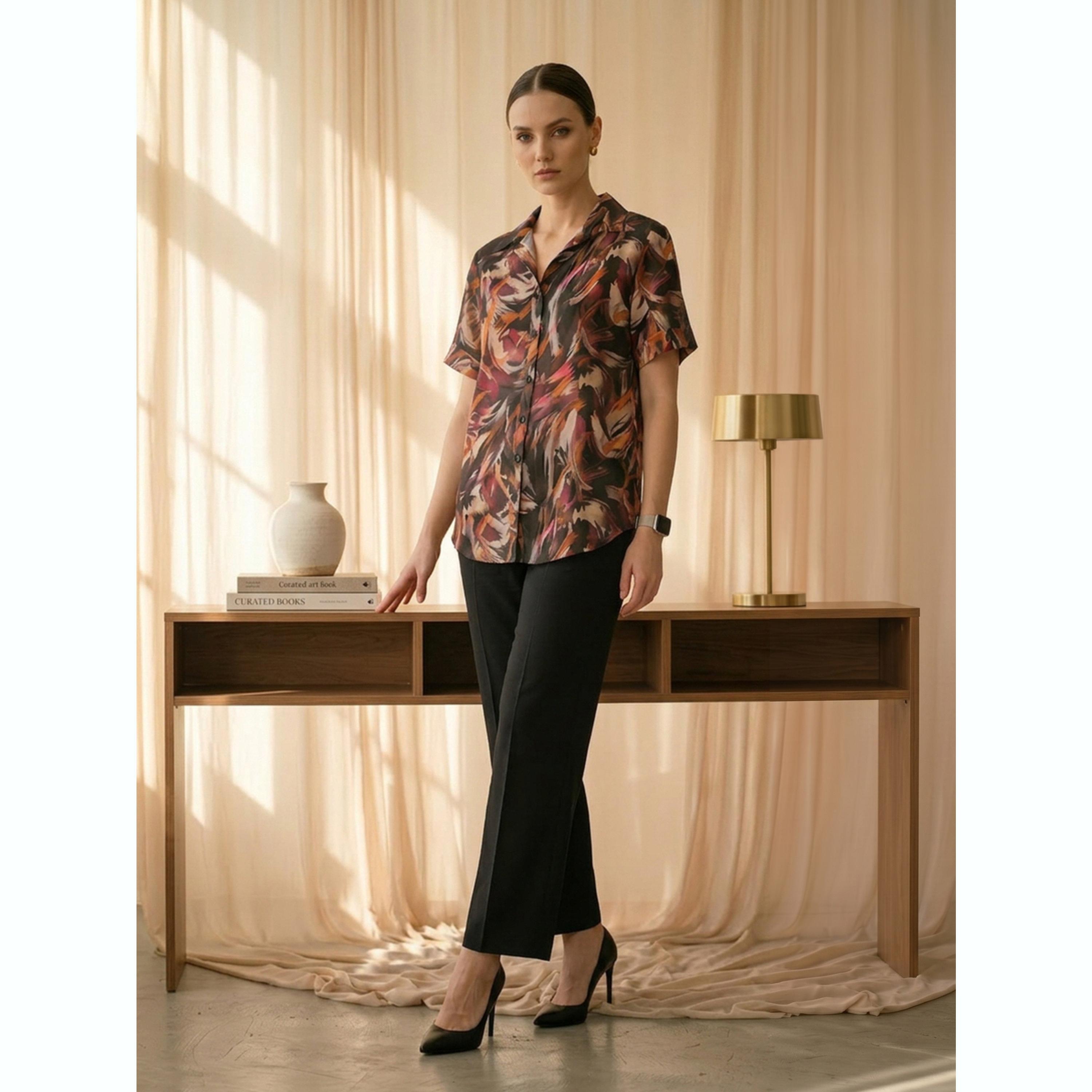 Mish X Styli Black All Over Print Shirt-women-clothing-shirtsandblouses-shirts-image-2