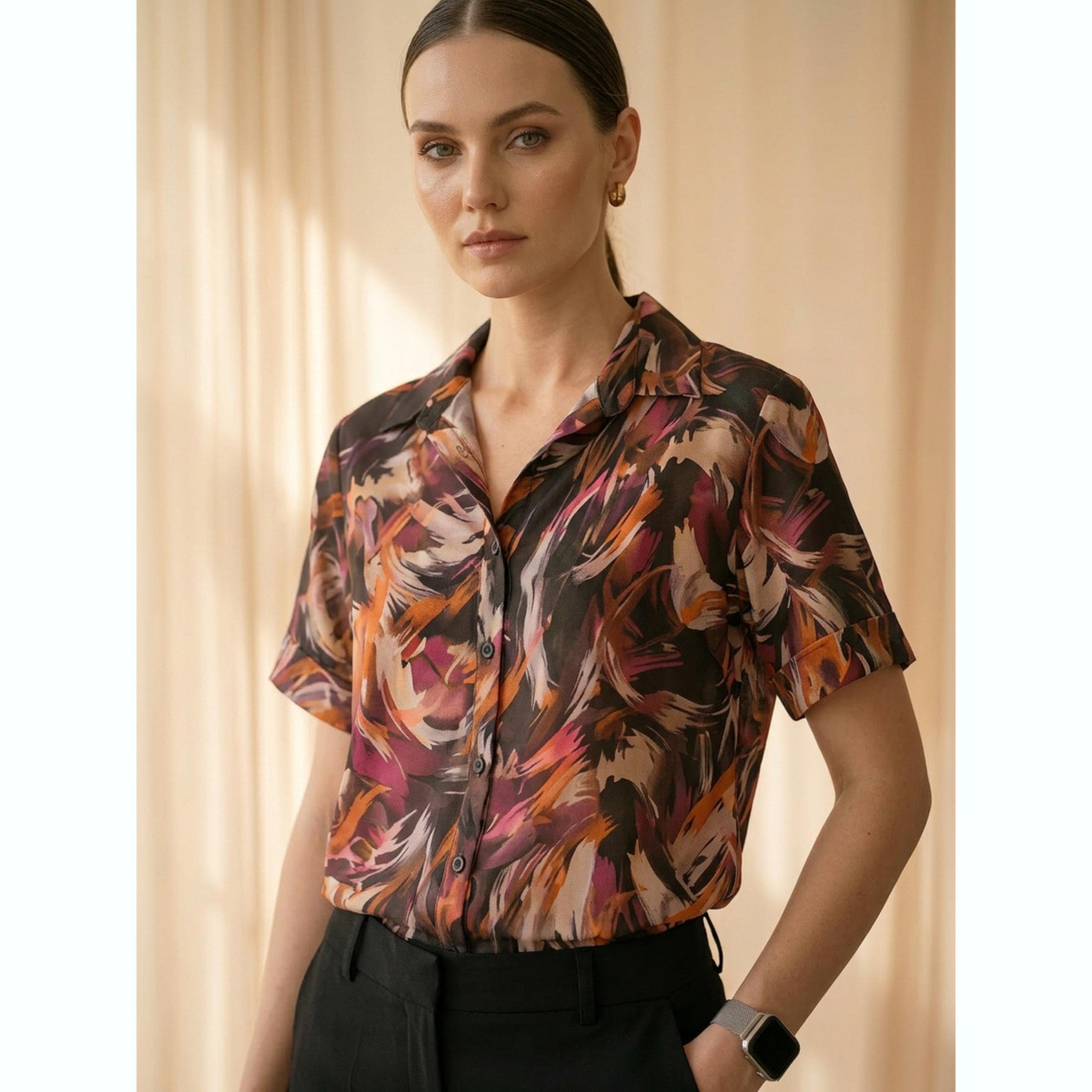 Mish X Styli Black All Over Print Shirt-women-clothing-shirtsandblouses-shirts-image-6