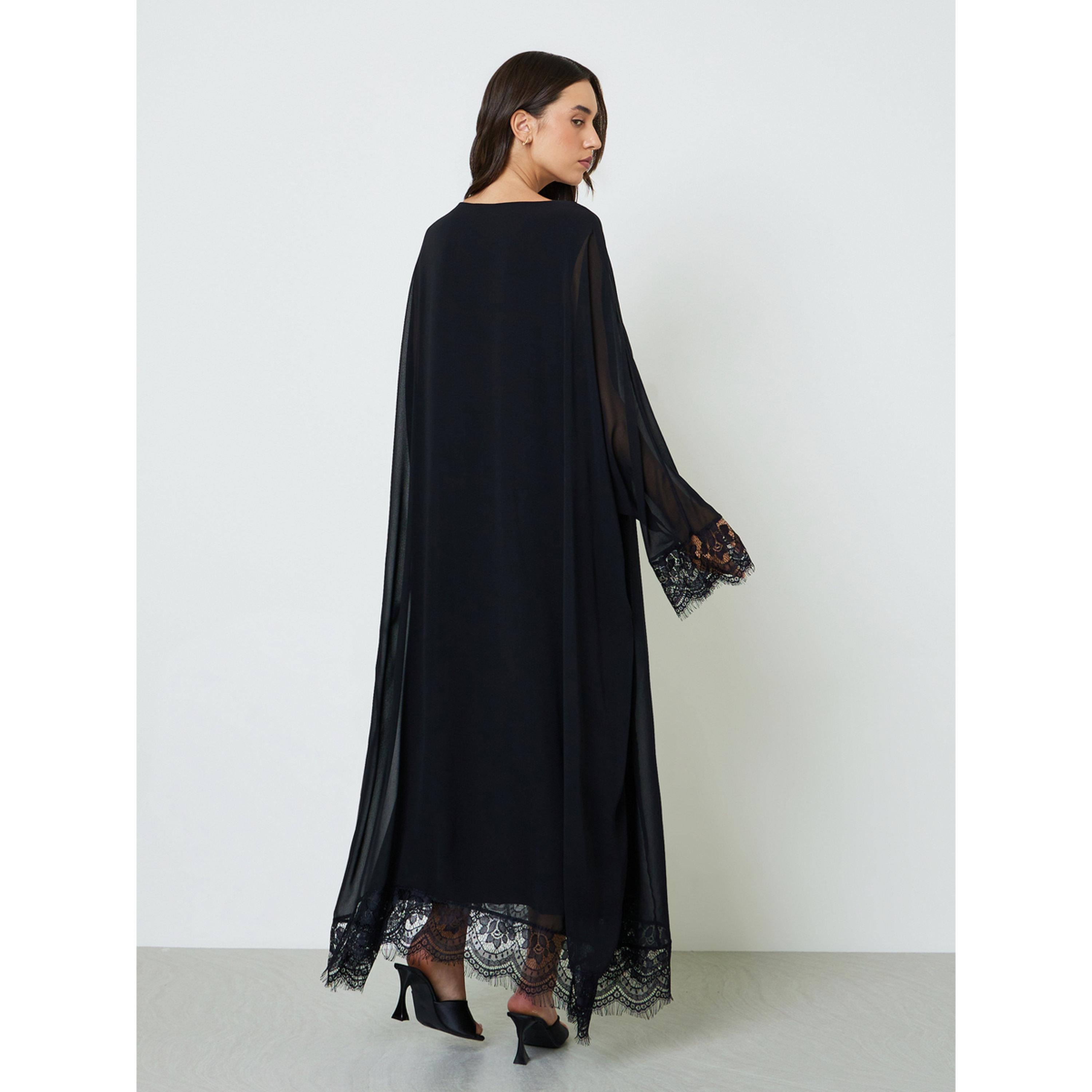 عباية بتفاصيل دانتيل ناعمة مع حجاب-women-arabicclothing-headscarf-hijab-image-4