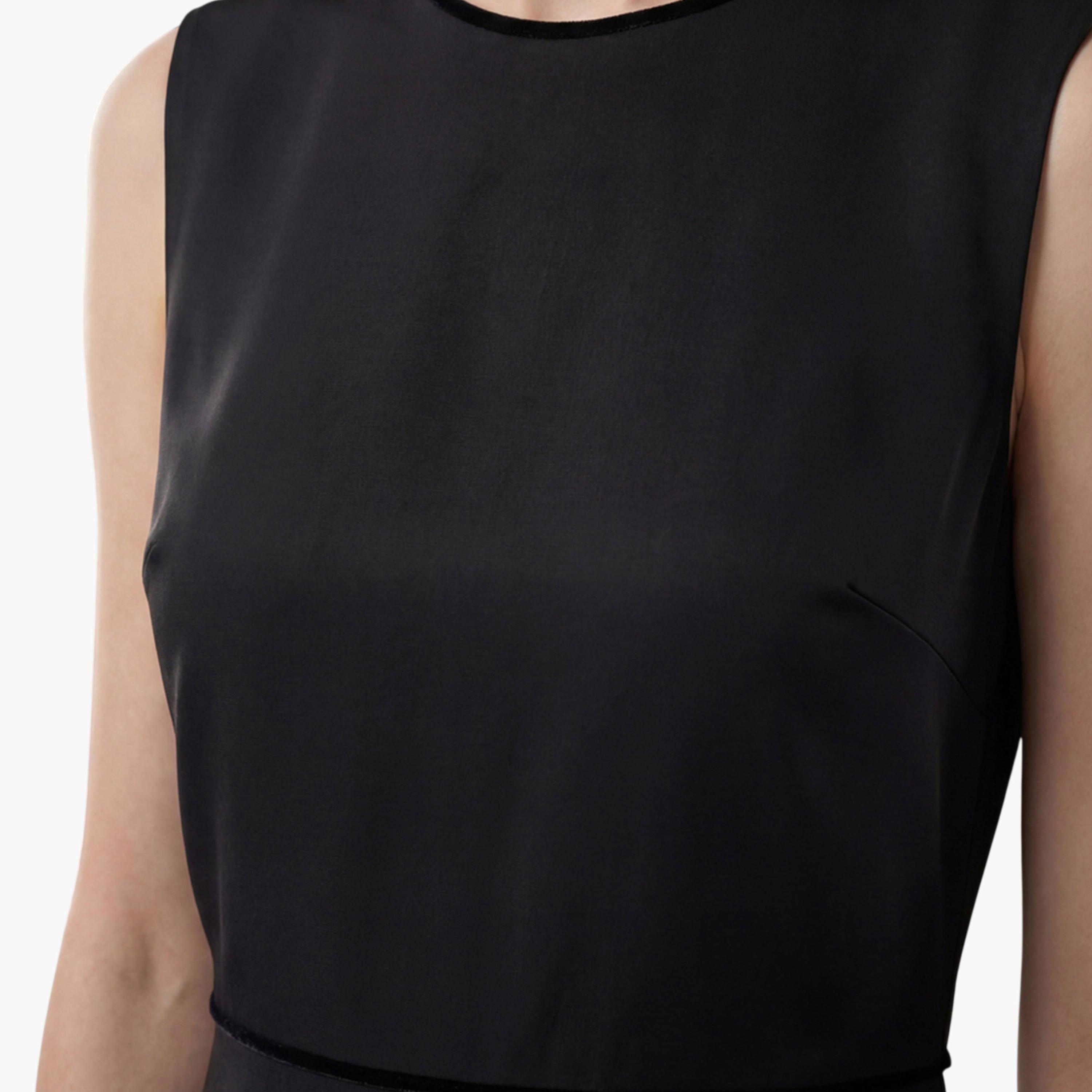 فستان ميدي واسع بدون أكمام باللون الأسود-women-clothing-dresses-image-6