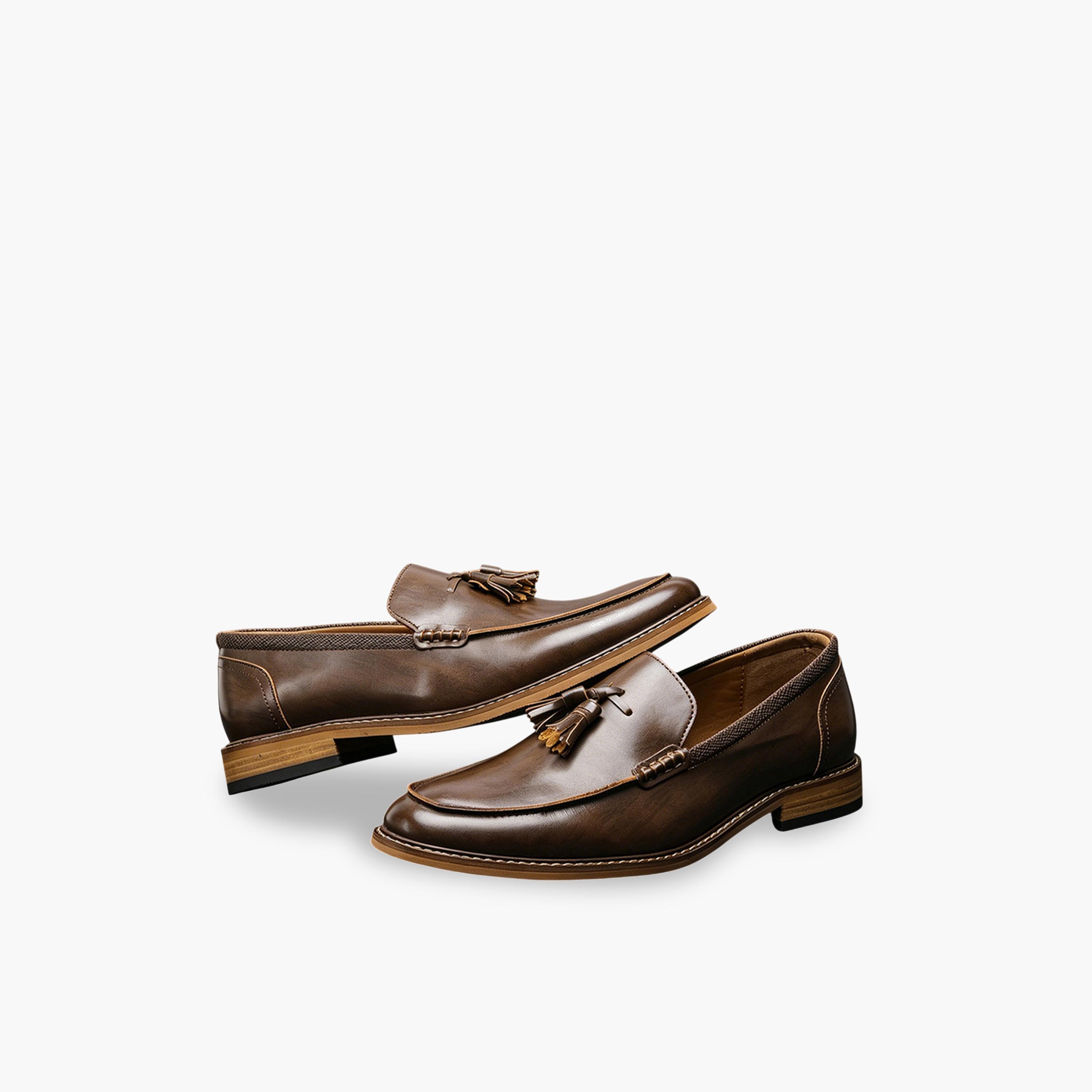 حذاء لوفرز بشرابات رجالي - بني كافيه-men-shoes-loafersandmoccasins-image-2
