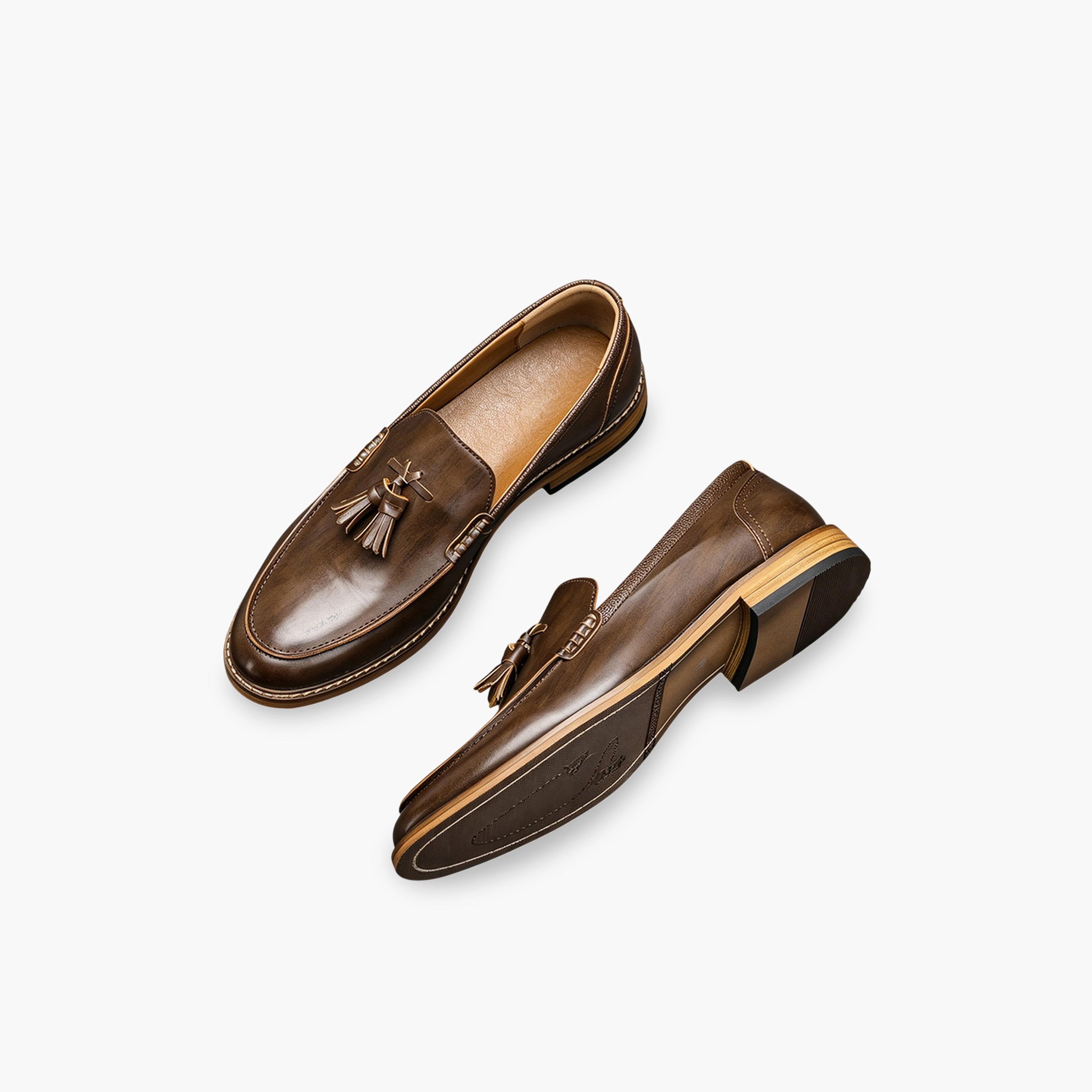 حذاء لوفرز بشرابات رجالي - بني كافيه-men-shoes-loafersandmoccasins-image-3