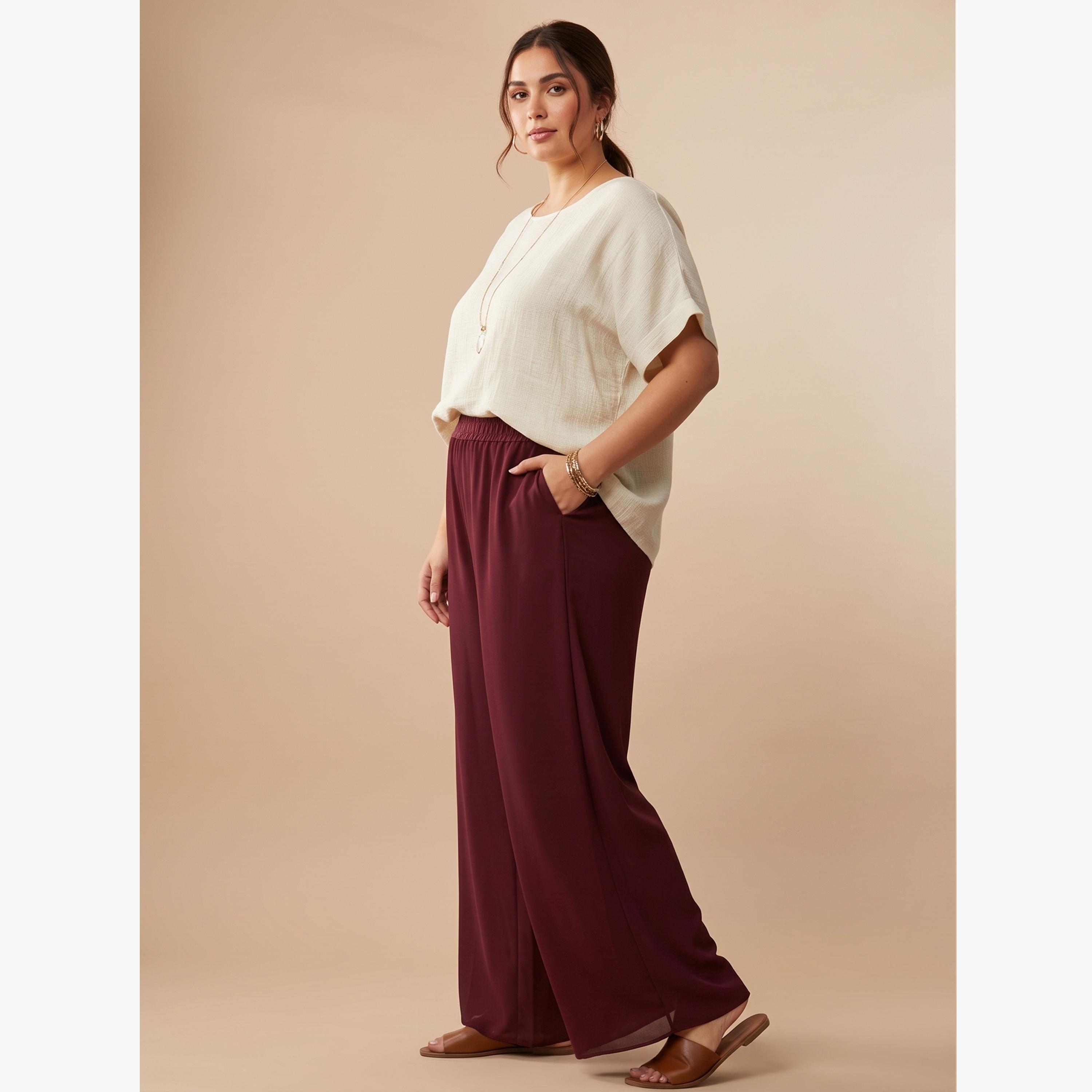 بنطال بالازو بأرجل واسعة بمقاس كبير-women-clothing-plussize-joggers-image-3