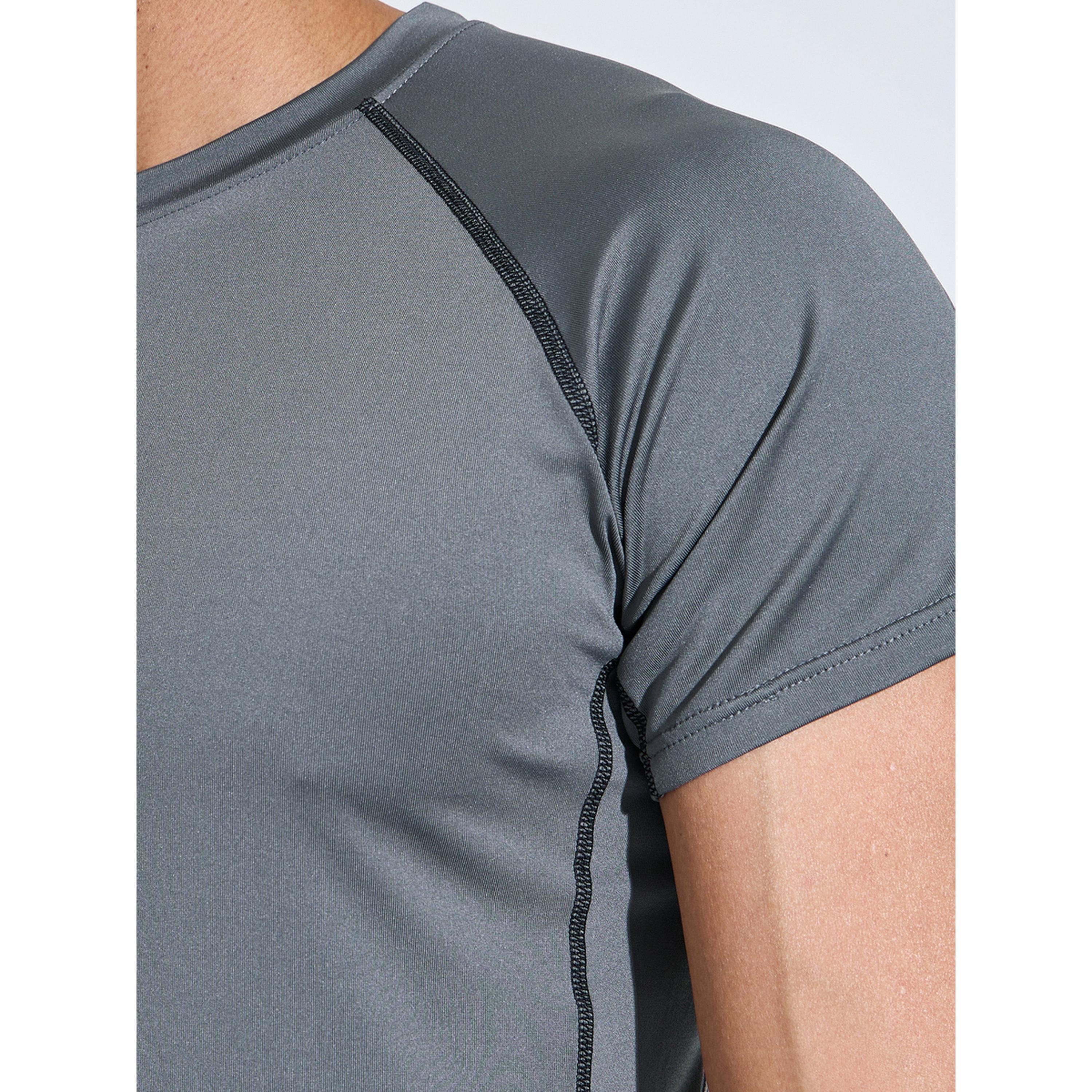 تيشيرت للجري بأكمام ريجلان وحياكة متباينة سادة-men-clothing-sportswearandactivewear-tshirtsandpolos-image-4