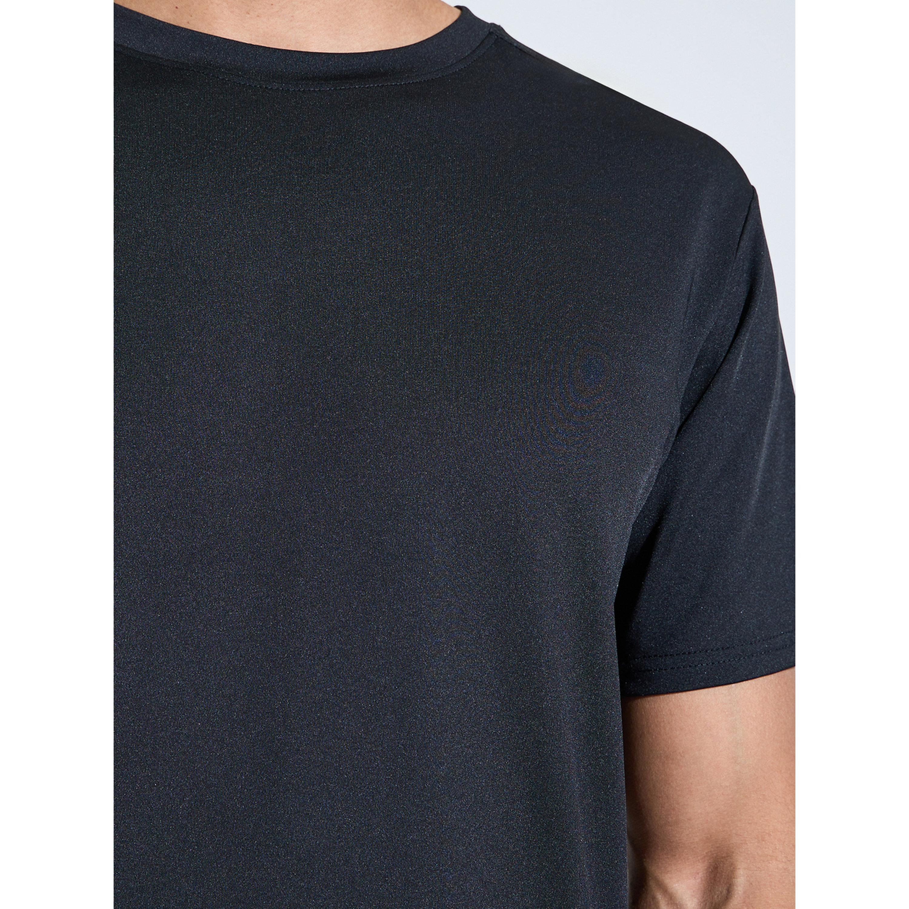 Styli Men Black Solid Regular Fit Activewear T-Shirt-men-clothing-sportswearandactivewear-tshirtsandpolos-image-5
