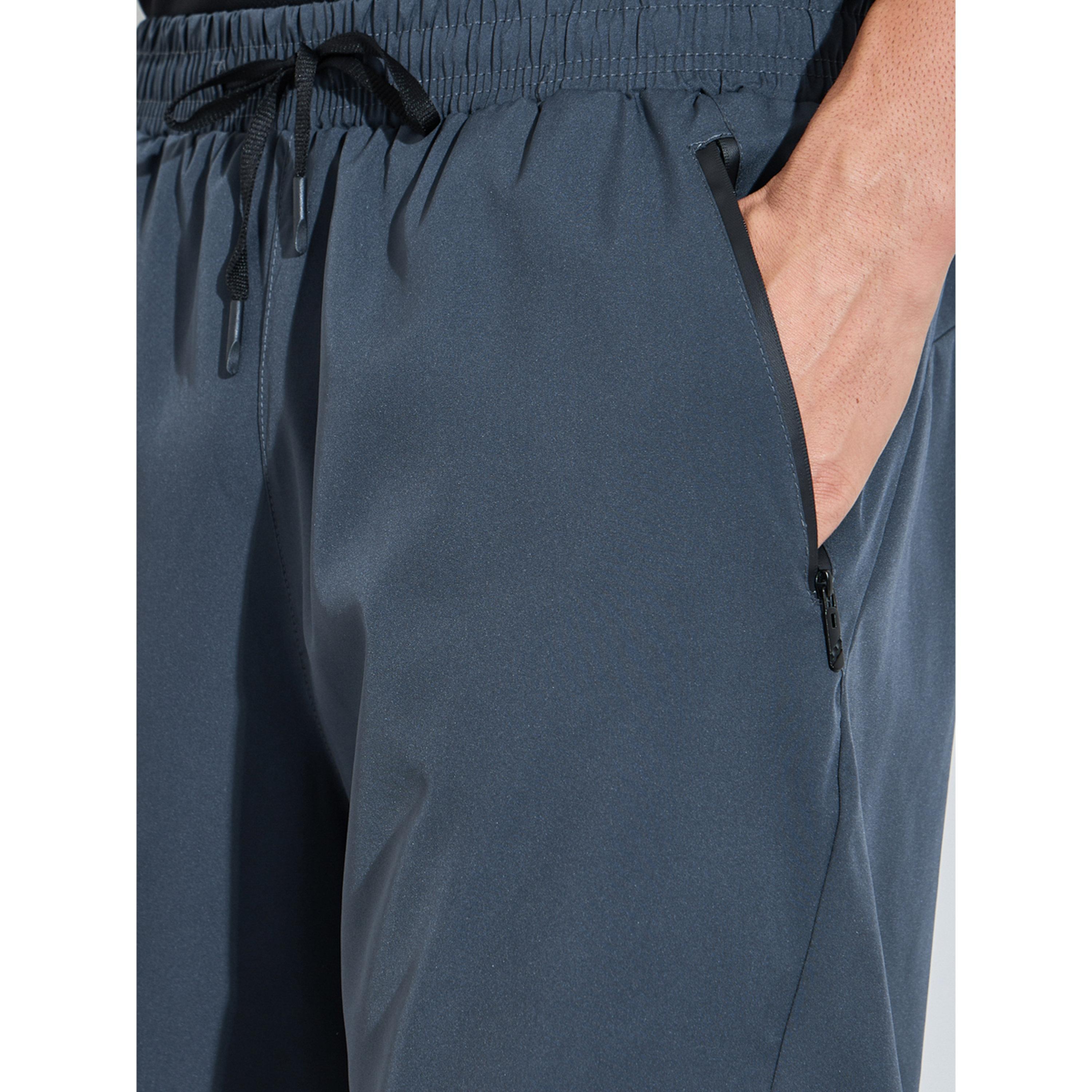 Styli Men Charcoal Paneled Zipper Pocket Active Shorts-men-clothing-sportswearandactivewear-bottoms-image-4