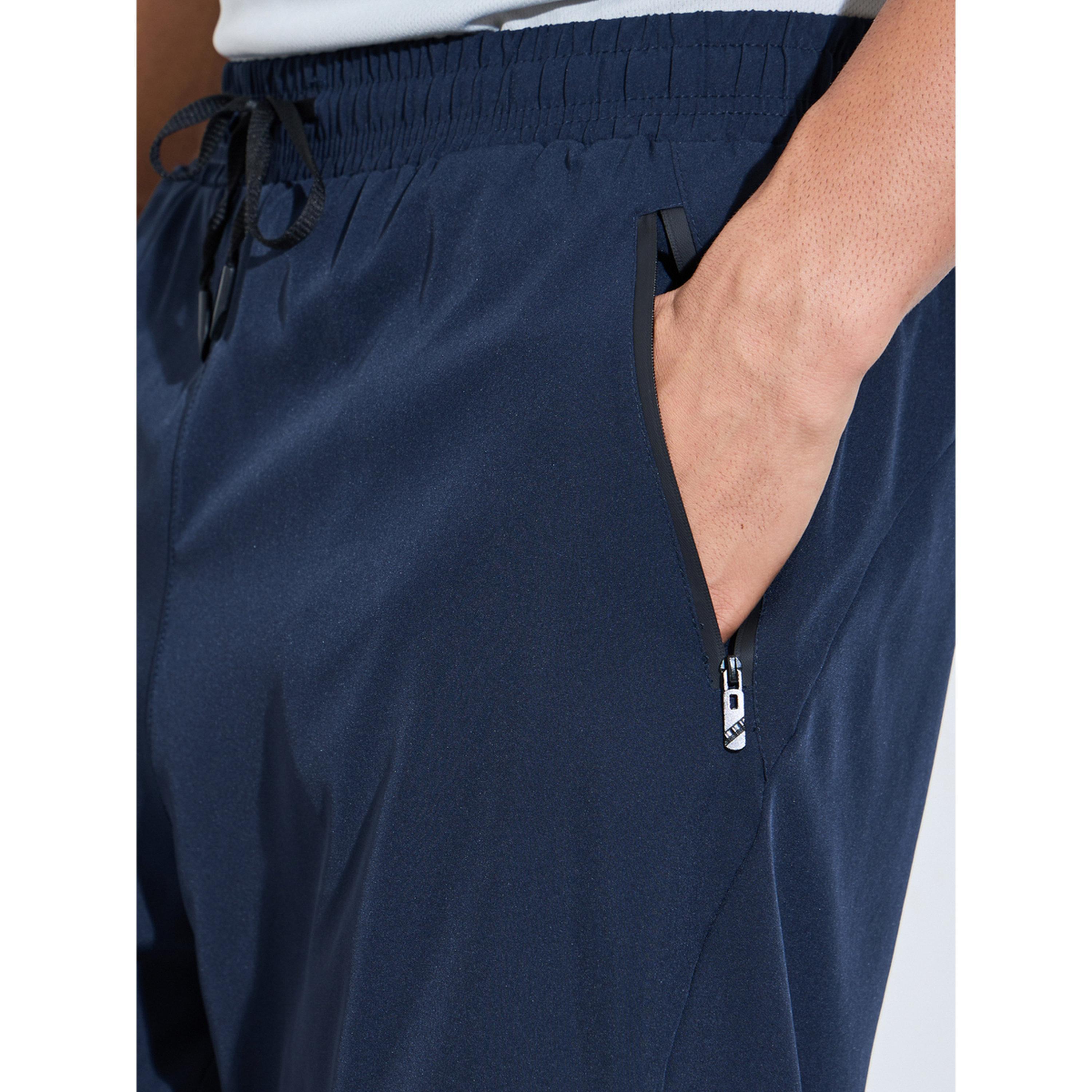 Styli Men Navy Paneled Zipper Pocket Active Shorts-men-clothing-sportswearandactivewear-bottoms-image-3
