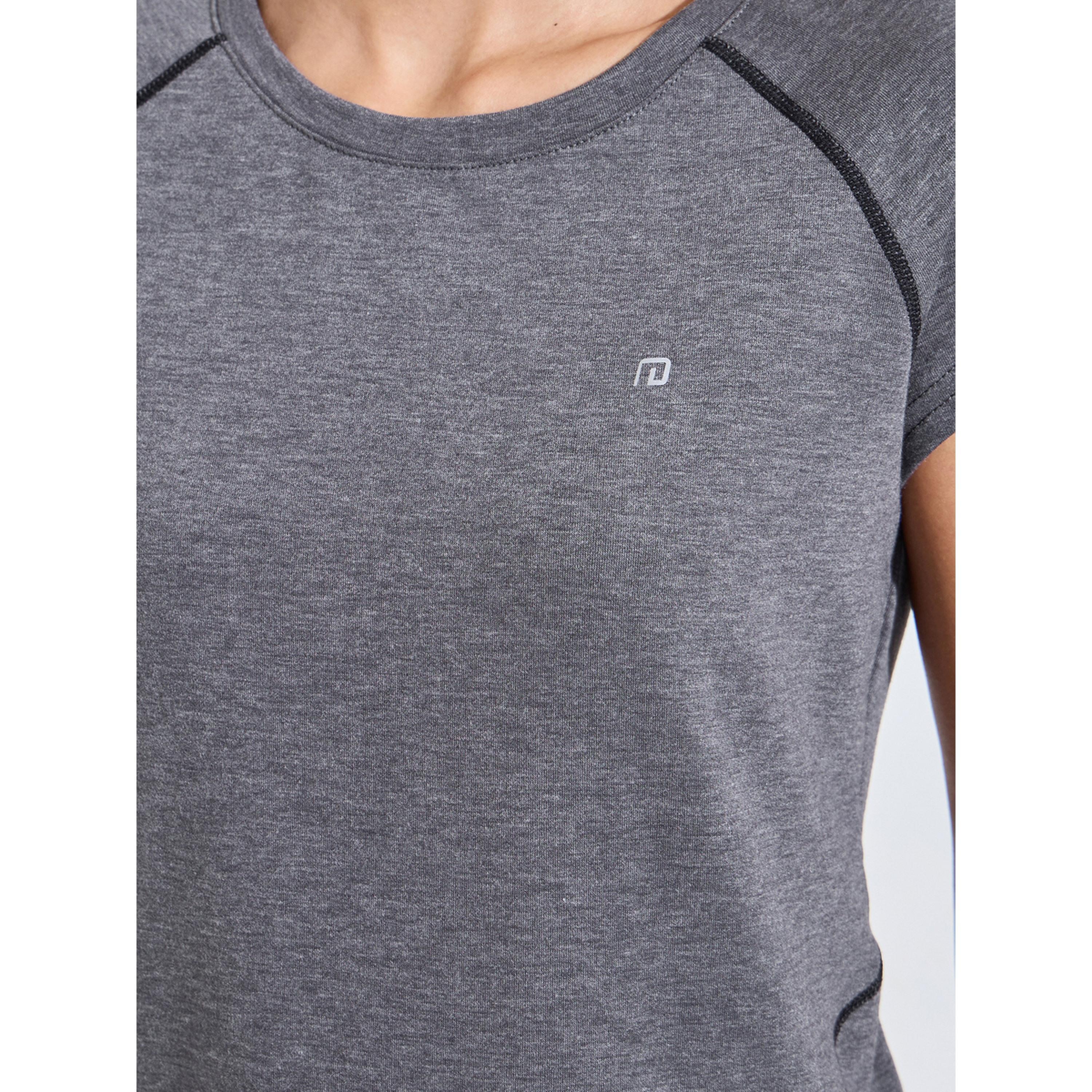 Styli Charcoal Solid Cut Out Back Activewear T-Shirt-sports-women-clothing-tshirtsandvests-image-5