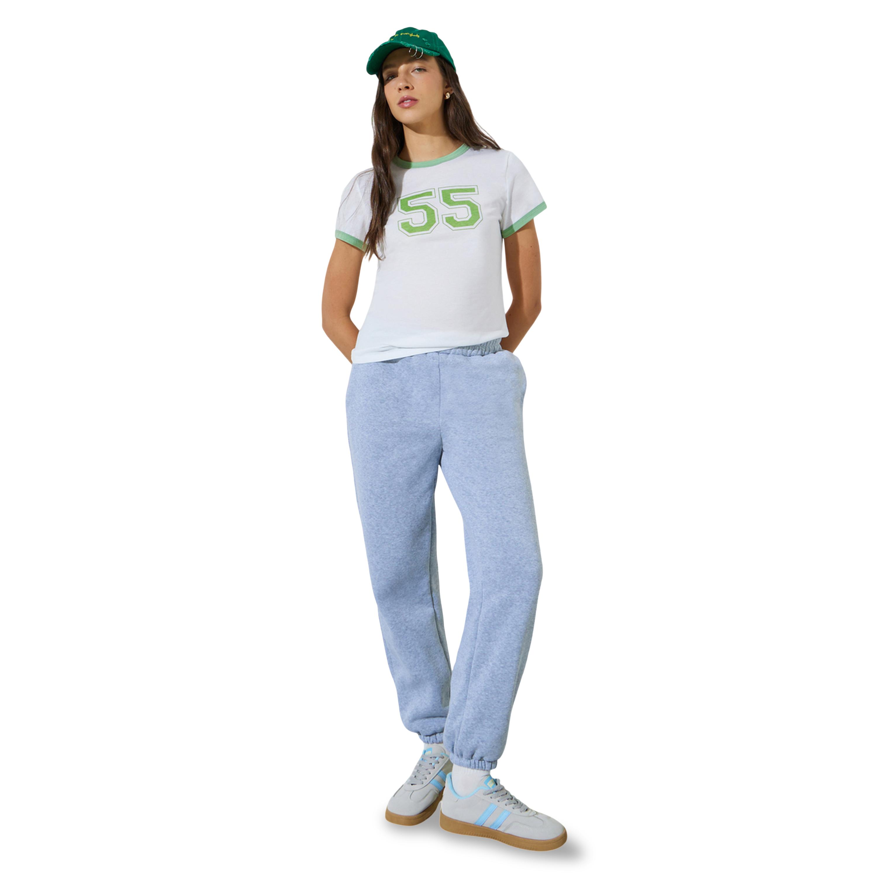 تيشيرت رينجر مطبع بأكمام ريجلان-women-clothing-tshirts-image-2