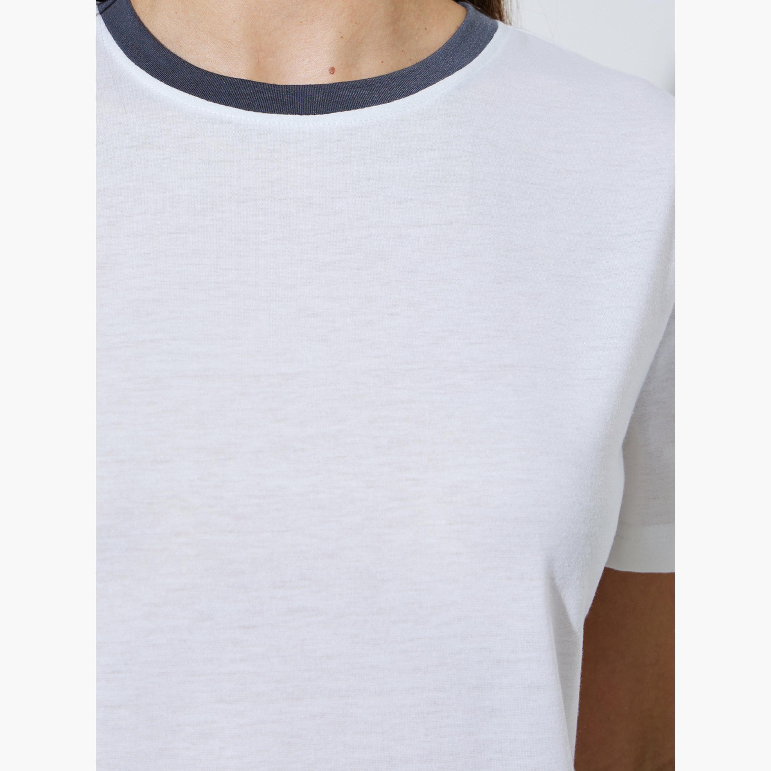 تيشيرت بياقة دائرية وقصة عادية-women-clothing-tshirts-image-5