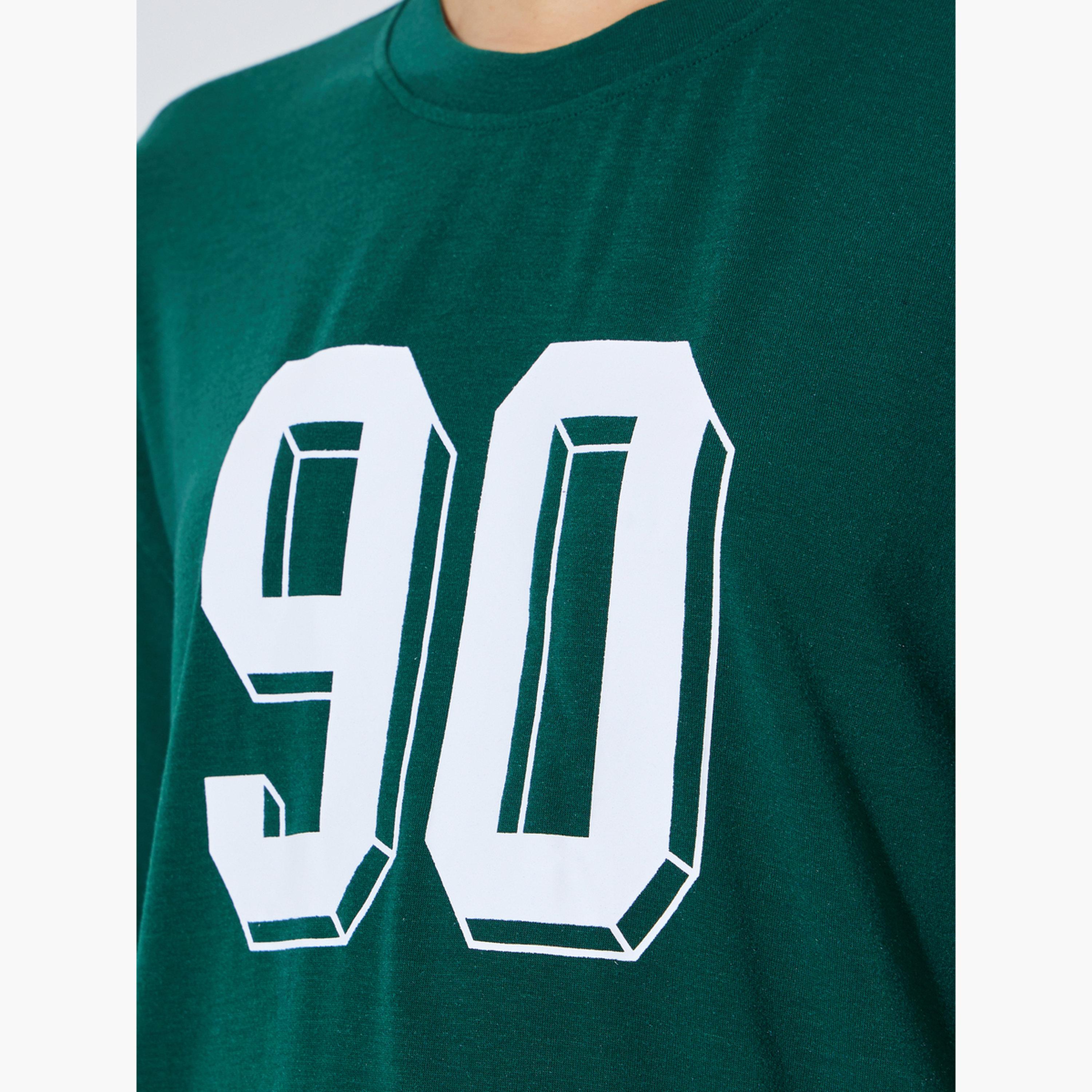تيشيرت واسع أخضر وطبعة جرافيك-women-clothing-tshirts-image-5