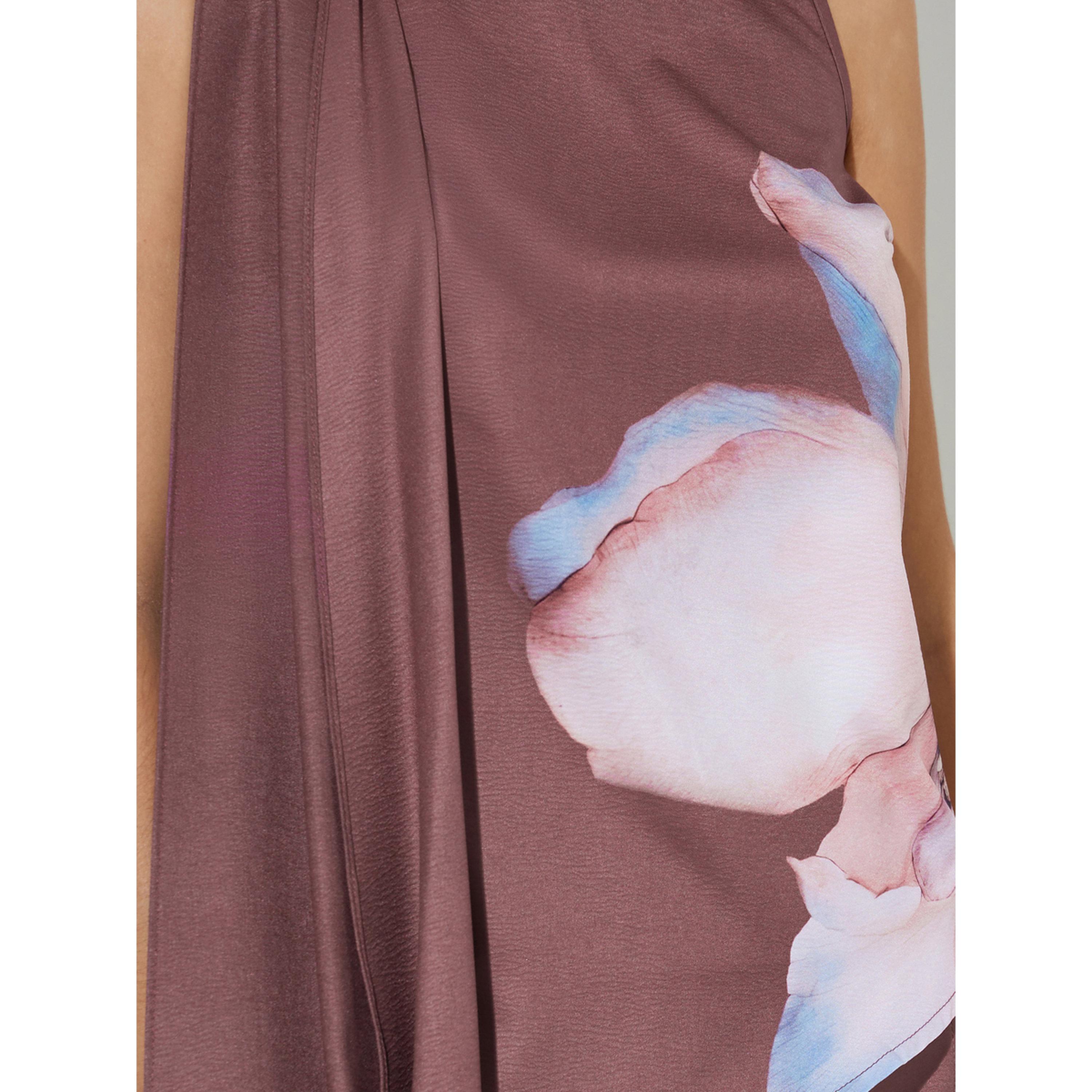 ستايلي - بلوزة محبوكة بياقة واسعة غير متماثلة مطبوعة لون الصدأ-women-clothing-shirtsandblouses-blouses-image-4