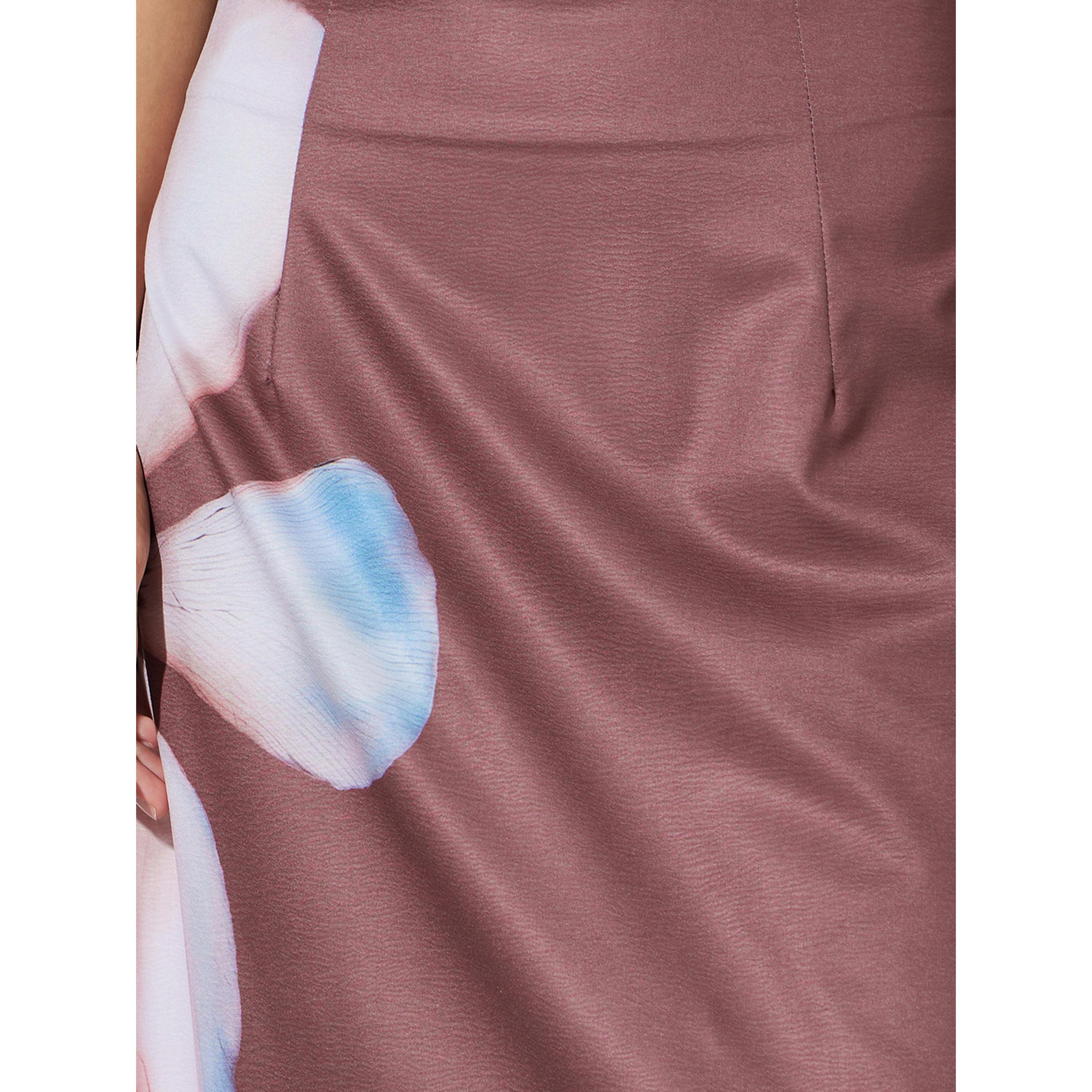 ستايلي - تنورة ماكسي واسعة بنقشة زهور لون الصدأ-women-clothing-skirts-image-3