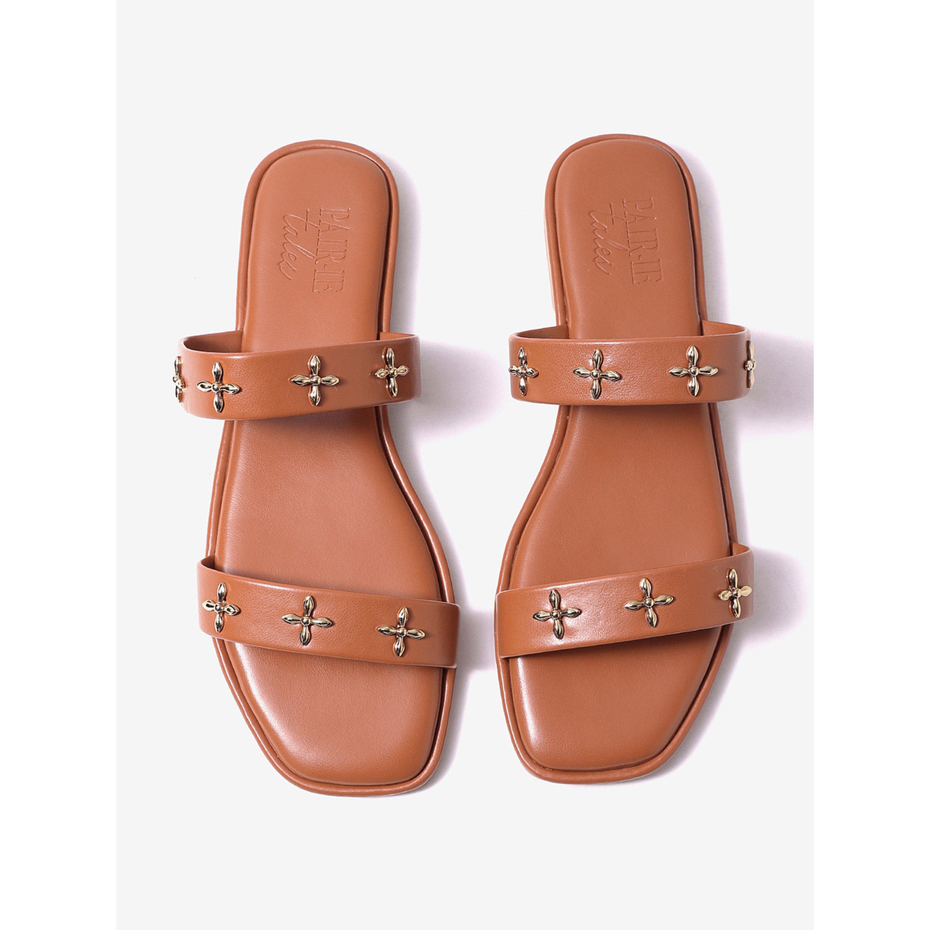 صندل بسيرين وزينة معدنية-women-shoes-sandals-flats-image-4