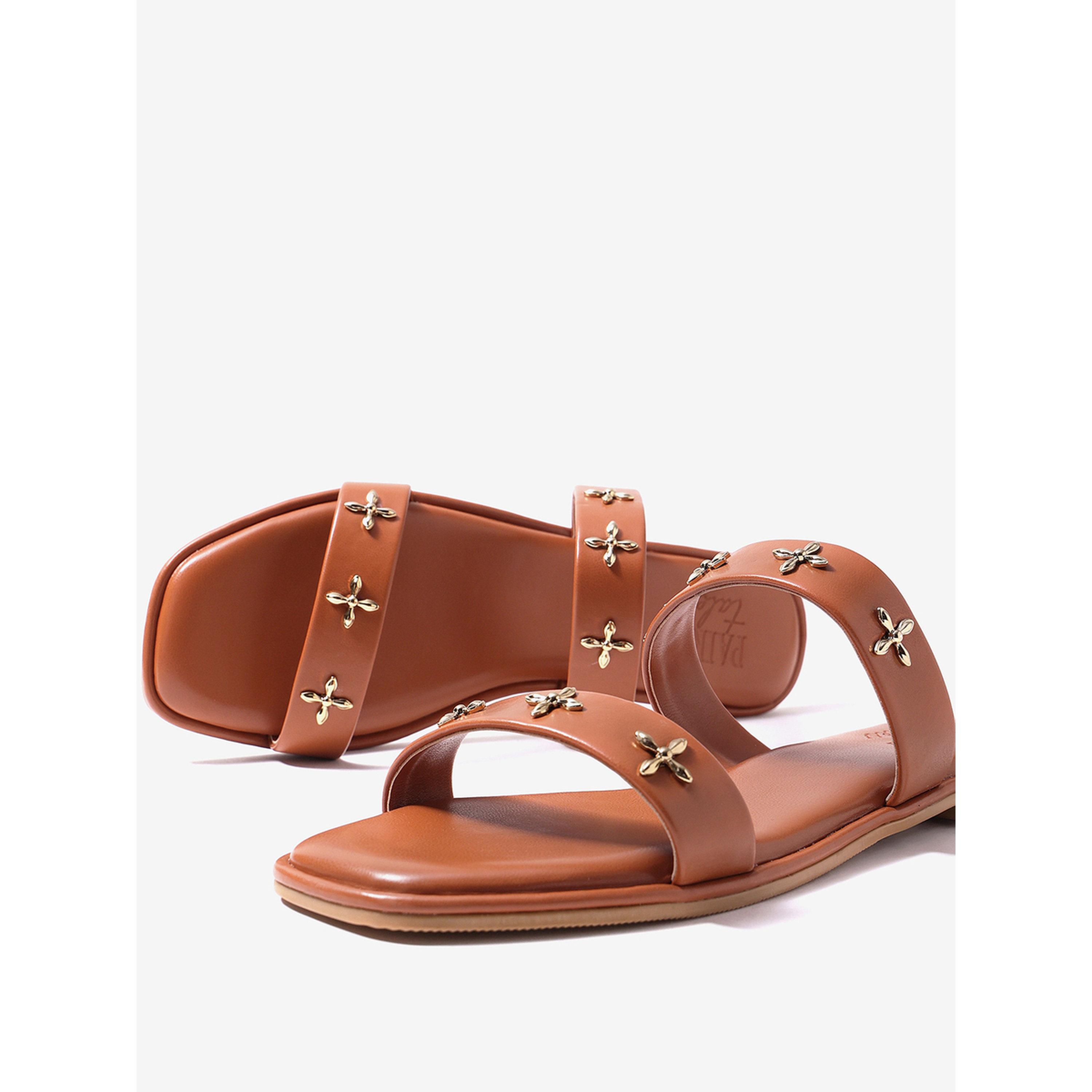 صندل بسيرين وزينة معدنية-women-shoes-sandals-flats-image-6