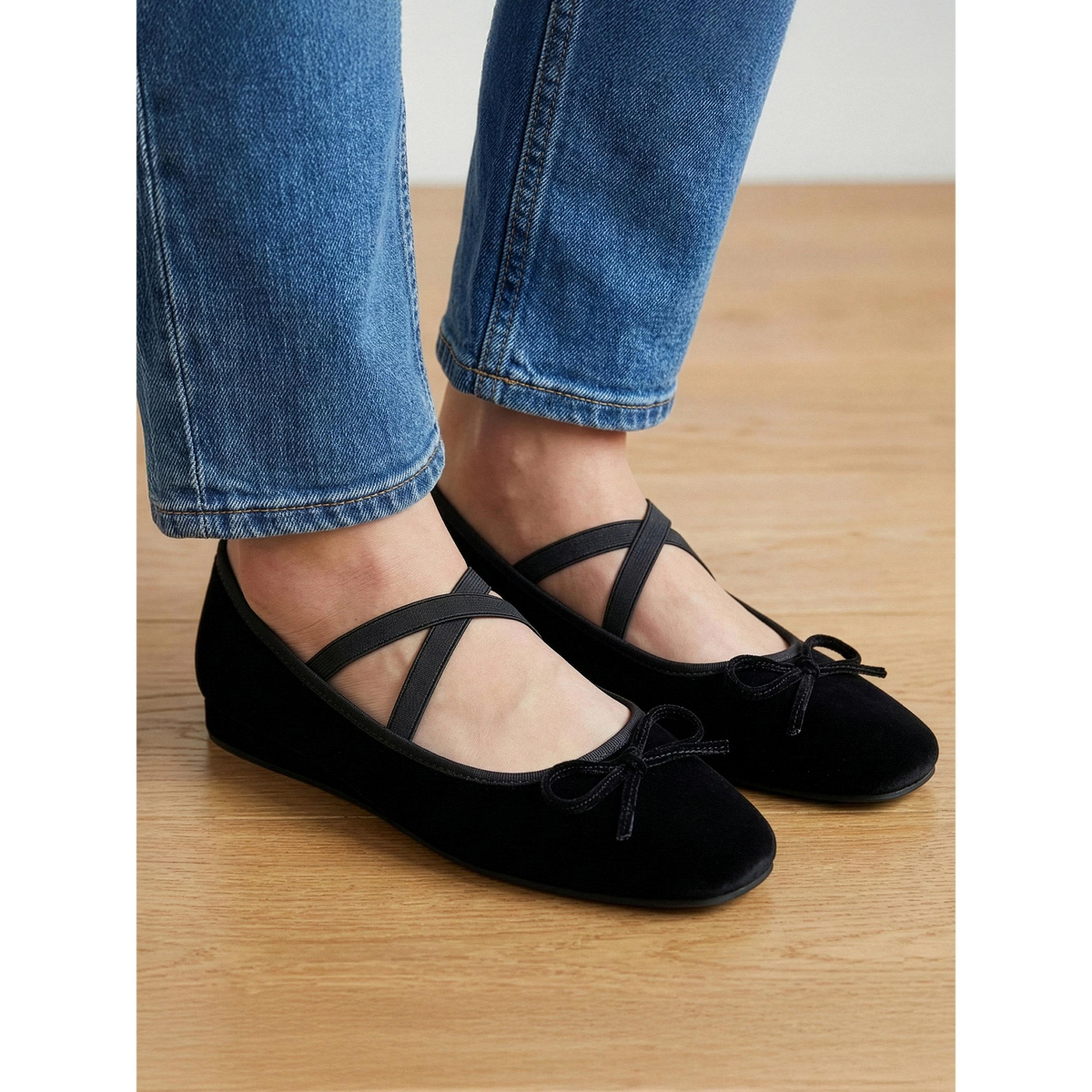 حذاء ماري جين مخمل-women-shoes-ballerinas-image-2