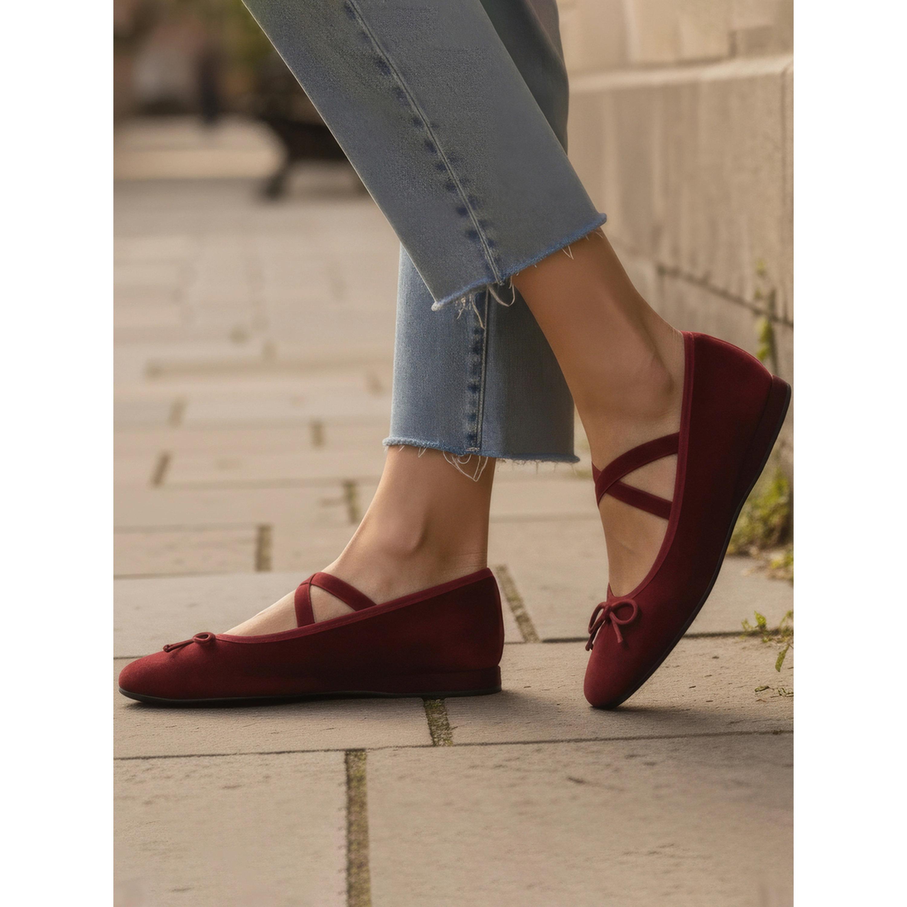 حذاء ماري جين مخمل-women-shoes-ballerinas-image-2
