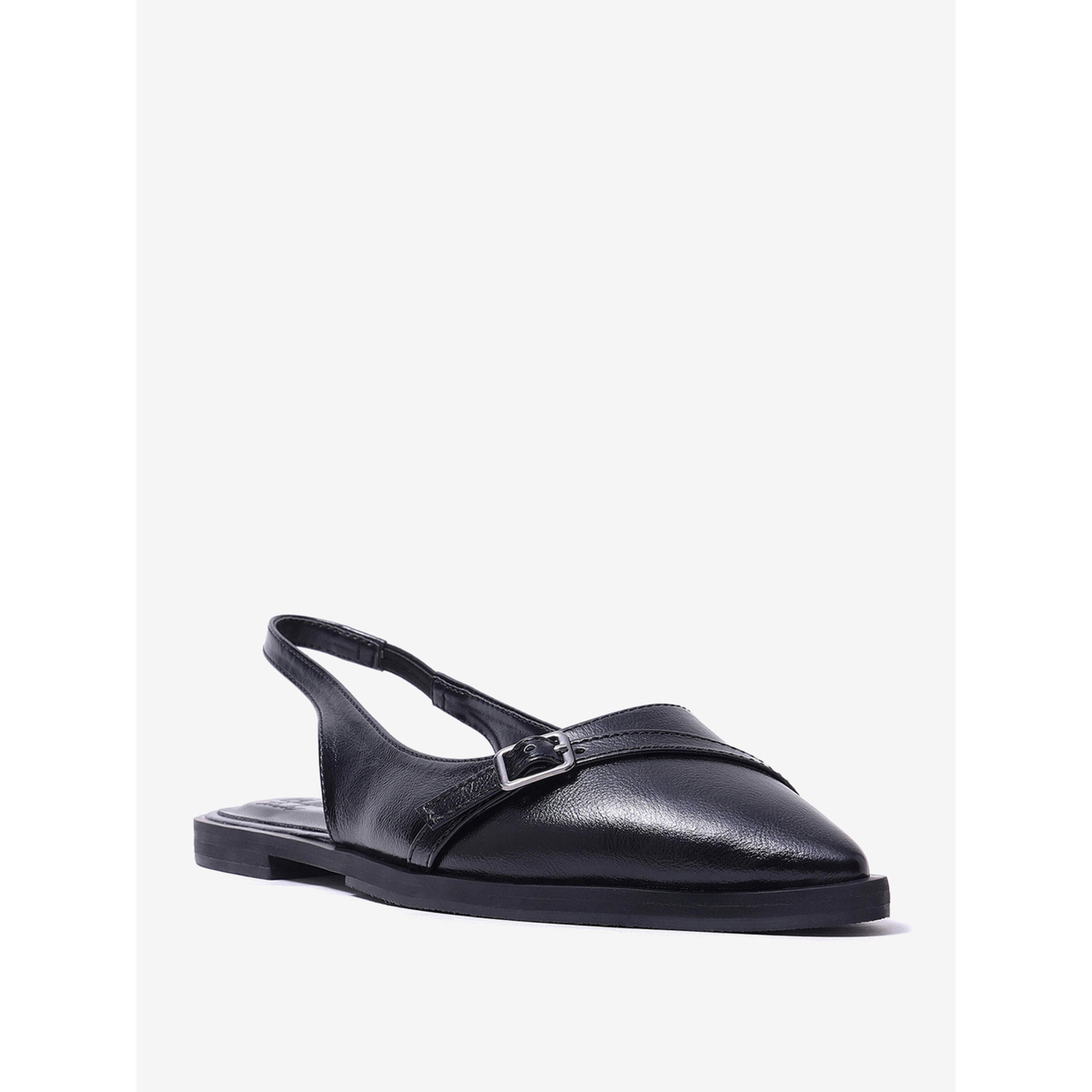 حذاء بمشبك ومقدمة مدببة وحزام خلفي-women-shoes-sandals-flats-image-5