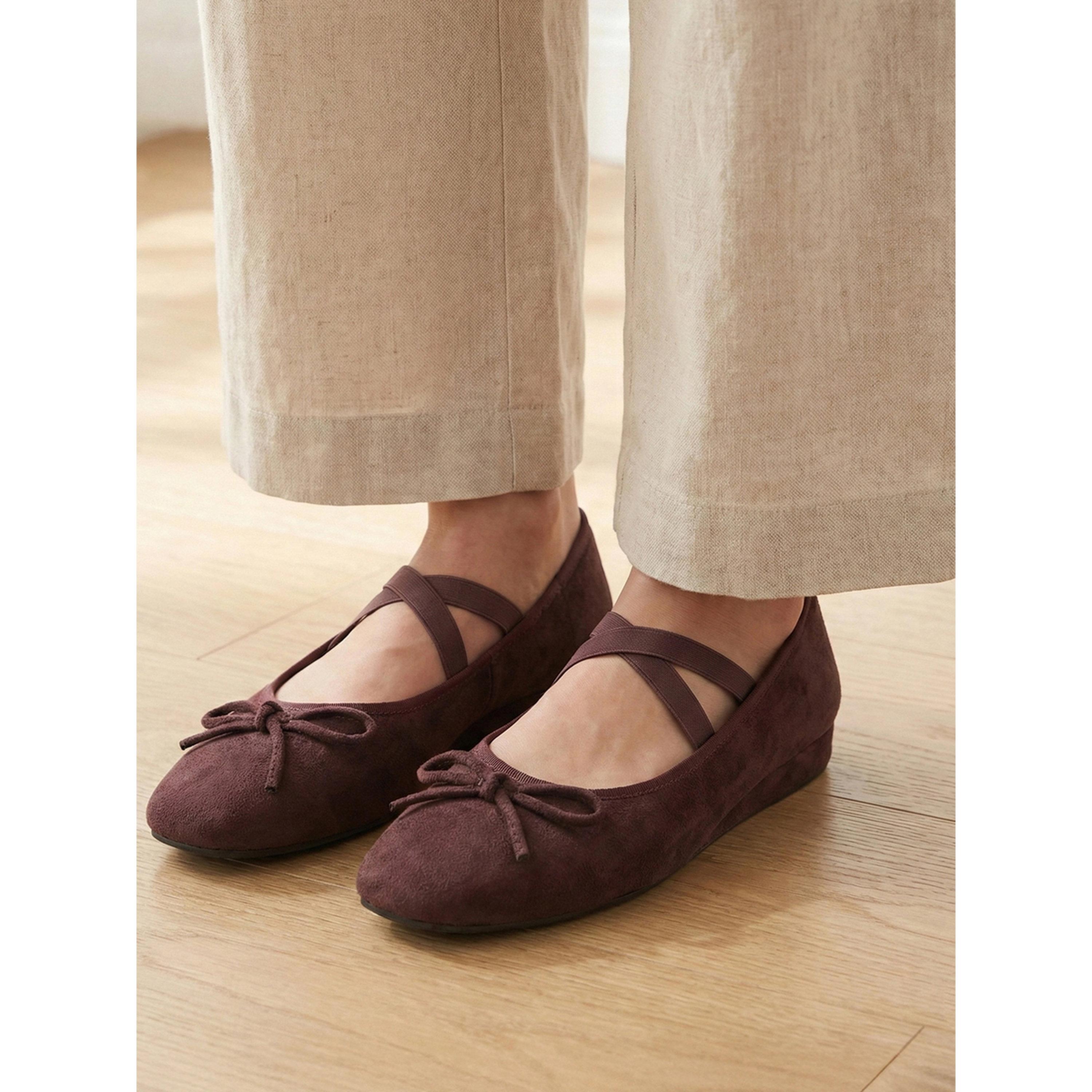 حذاء ماري جين مخمل-women-shoes-ballerinas-image-2