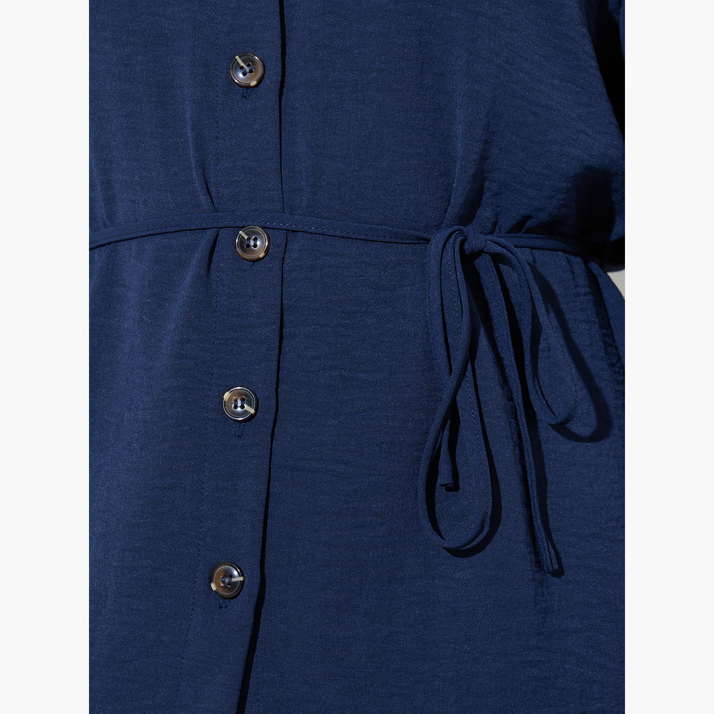 طقم منسق من بنطال بأرجل واسعة وبلوزة طويلة-women-clothing-coordsets-image-6
