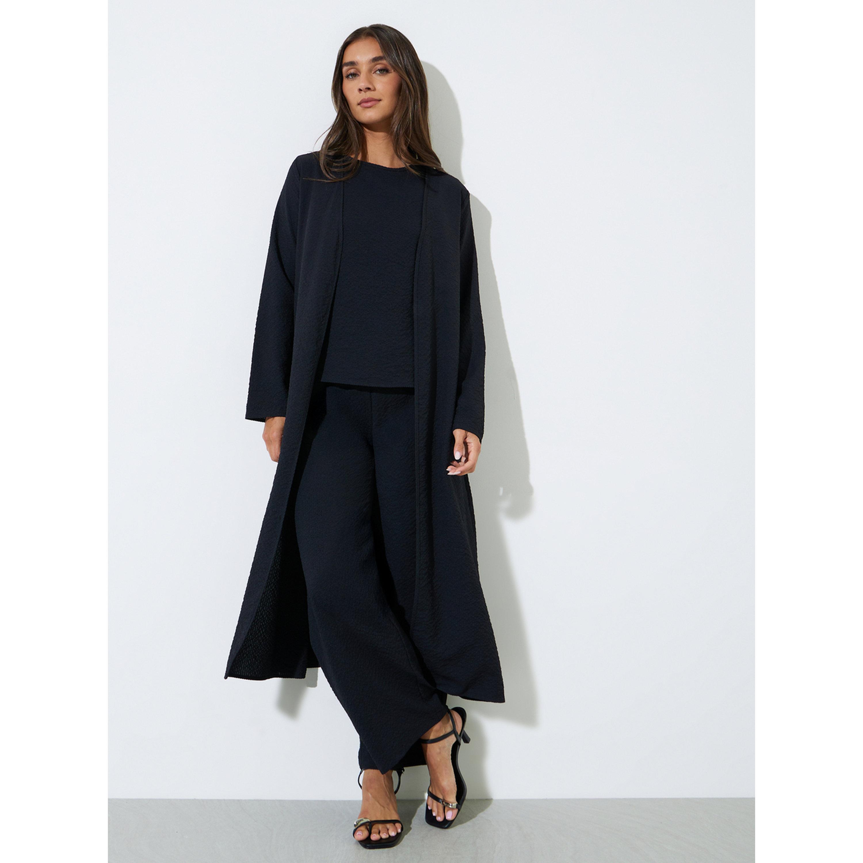 طقم منسق من بنطال وبلوزة وكيمونو 3 قطع-women-clothing-coordsets-image-2