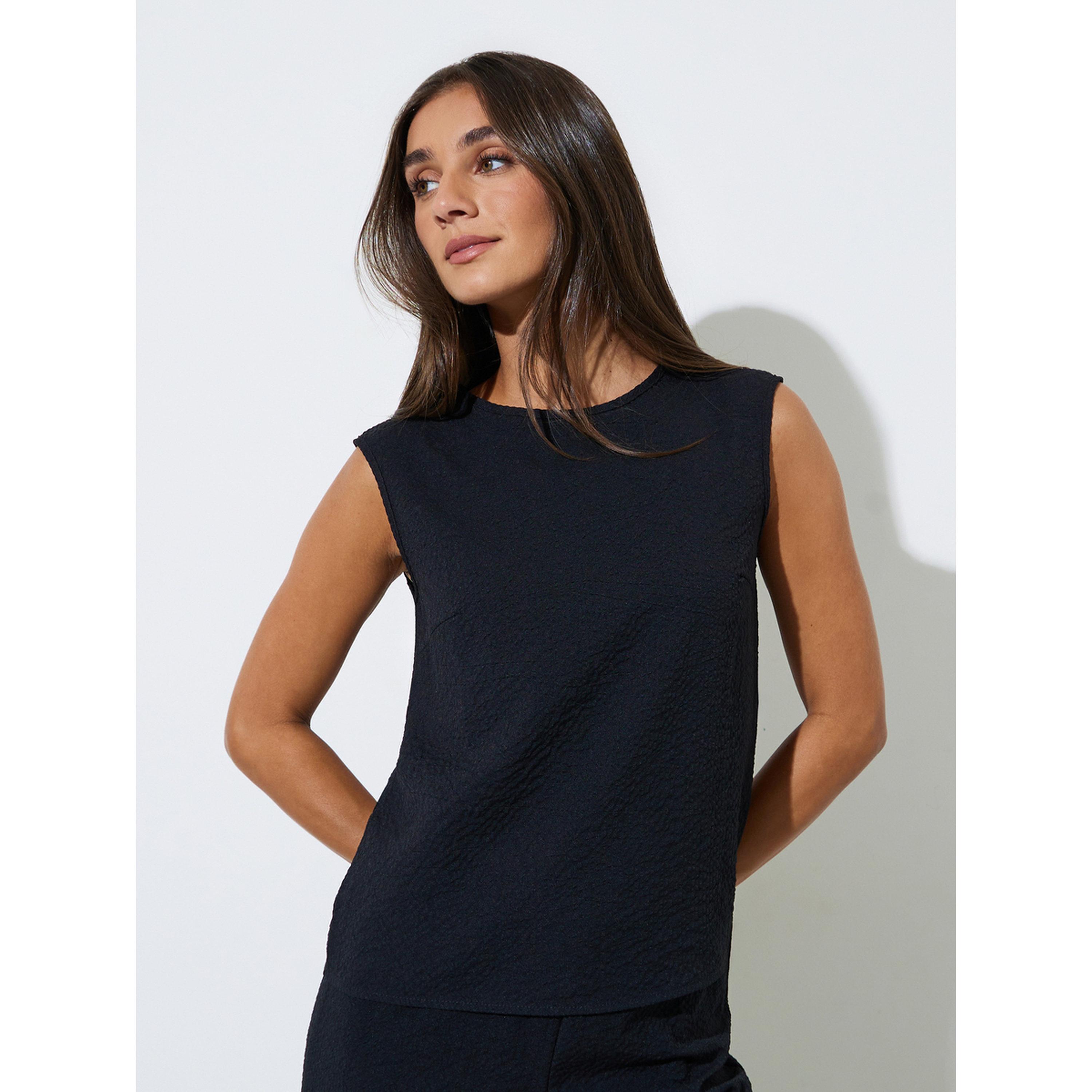 طقم منسق من بنطال وبلوزة وكيمونو 3 قطع-women-clothing-coordsets-image-4