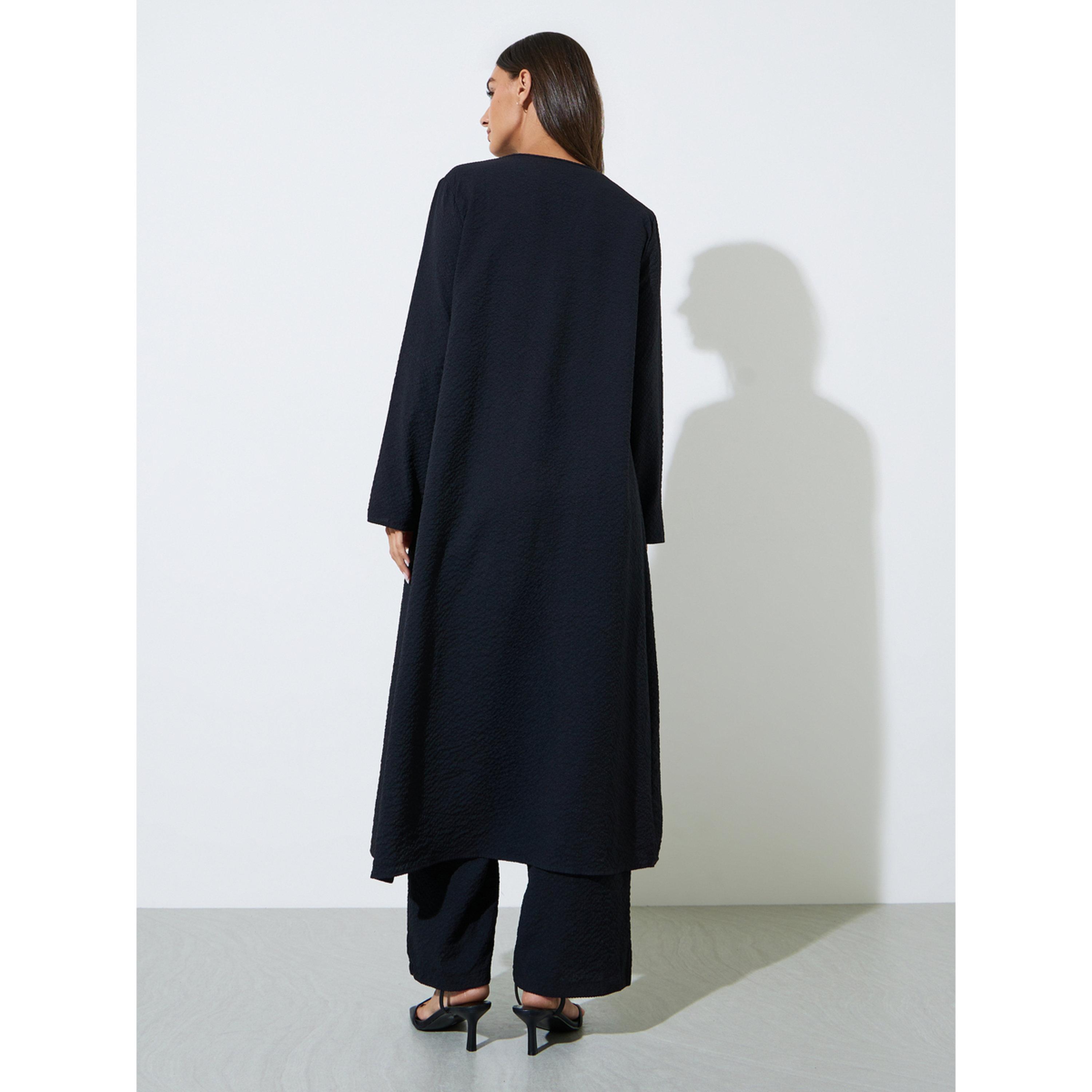 طقم منسق من بنطال وبلوزة وكيمونو 3 قطع-women-clothing-coordsets-image-6