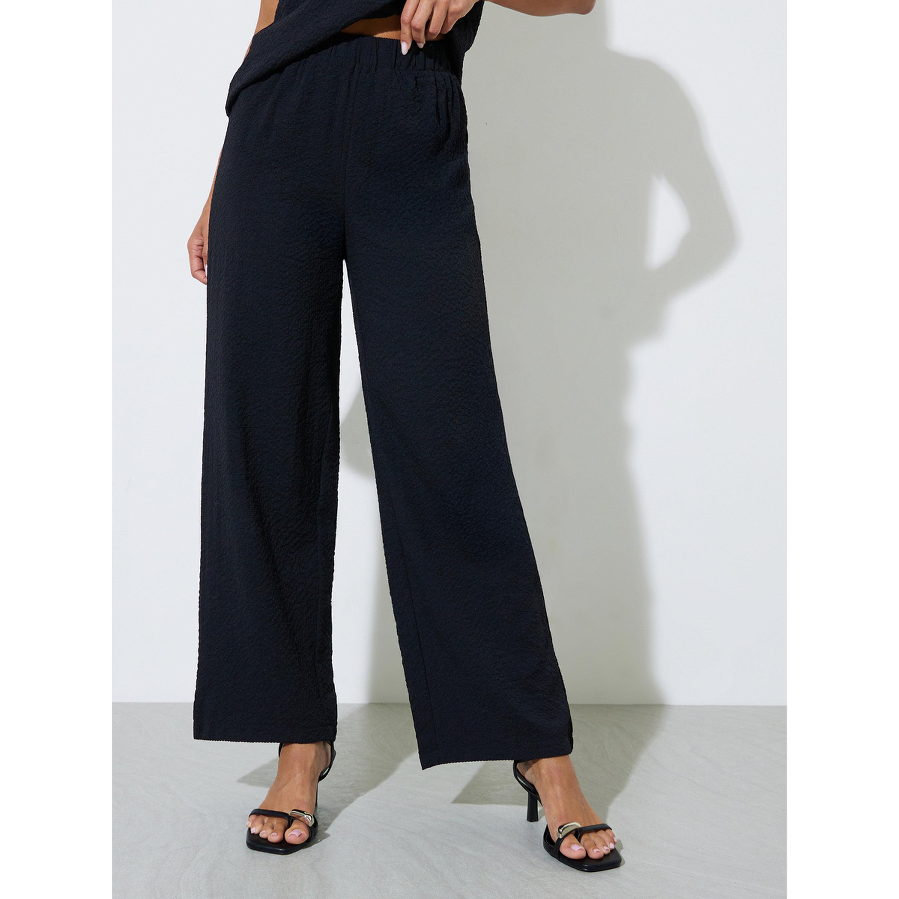 طقم منسق من بنطال وبلوزة وكيمونو 3 قطع-women-clothing-coordsets-image-7