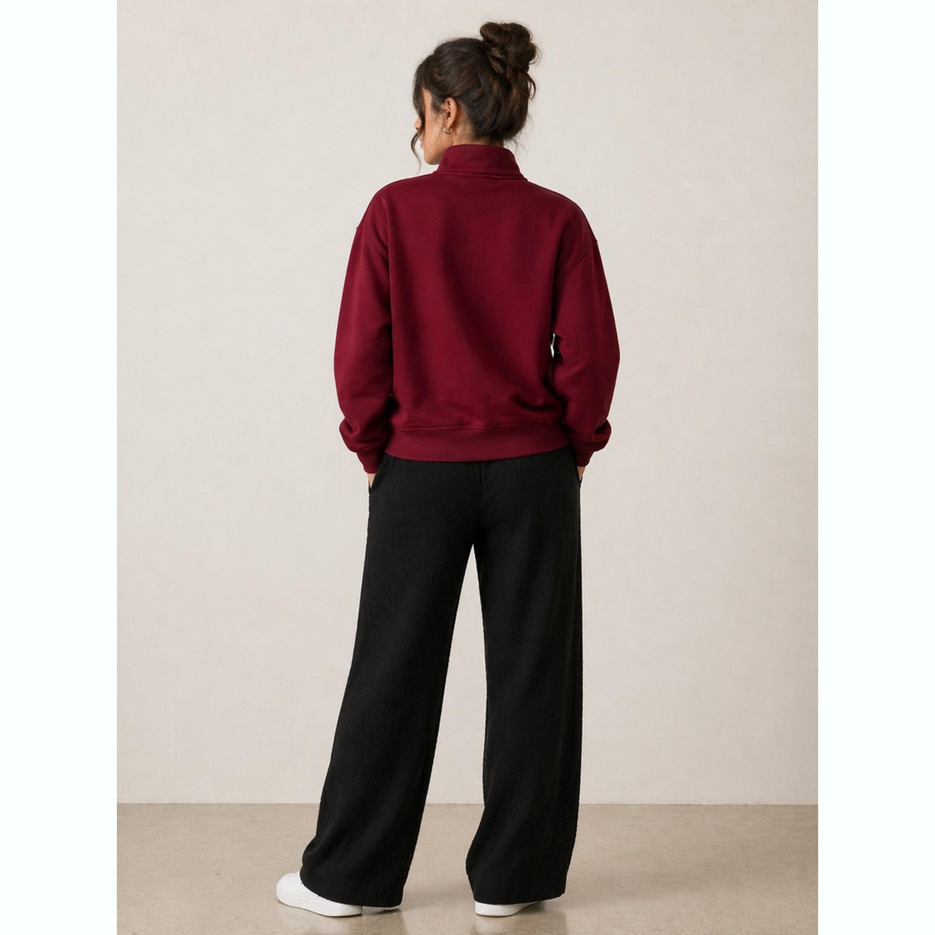 بنطال بأرجل واسعة وجيب جانبي-women-clothing-bottoms-joggers-image-4