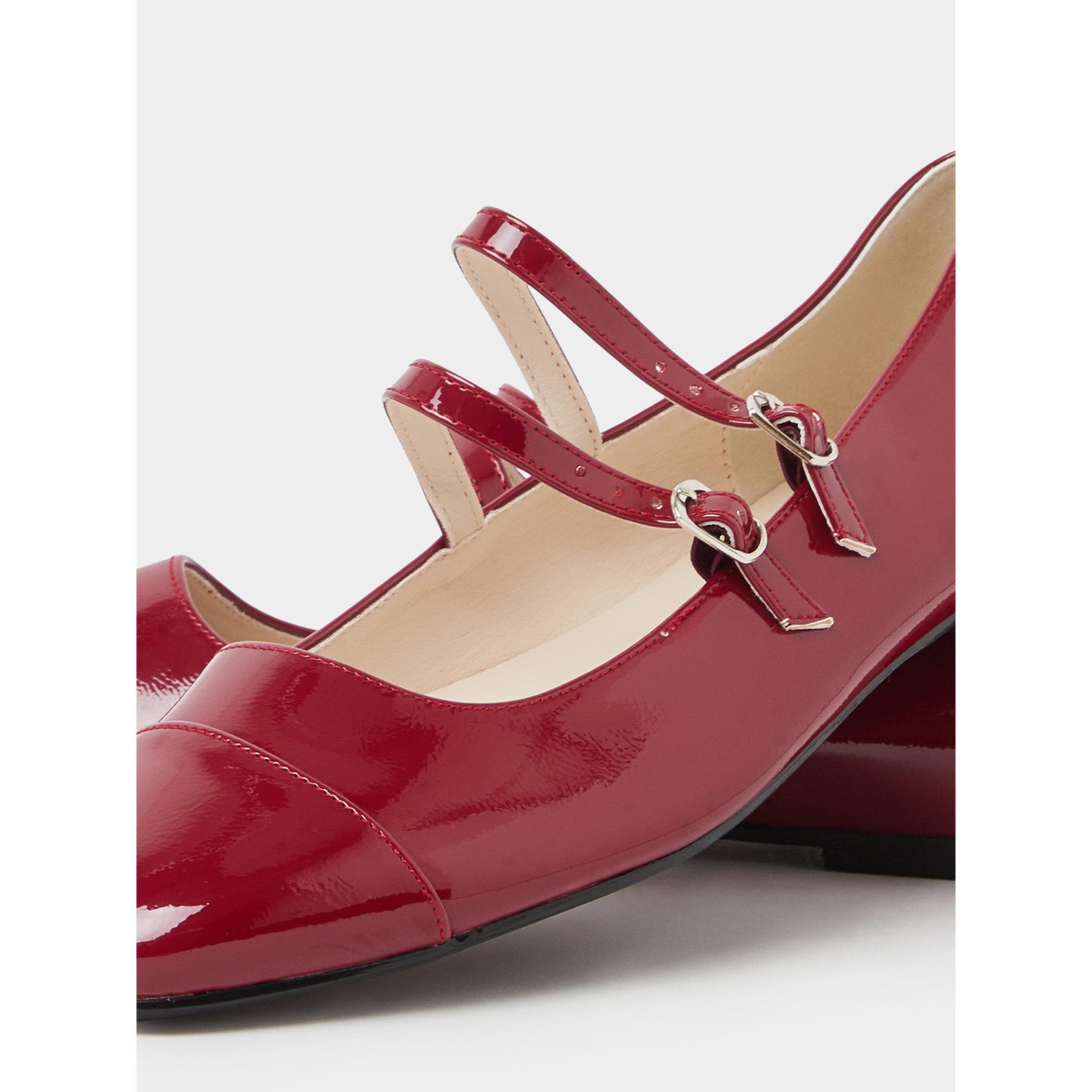 حذاء باليرينا ماري جين من الجلد اللامع بحزام مزدوج-women-shoes-ballerinas-image-5