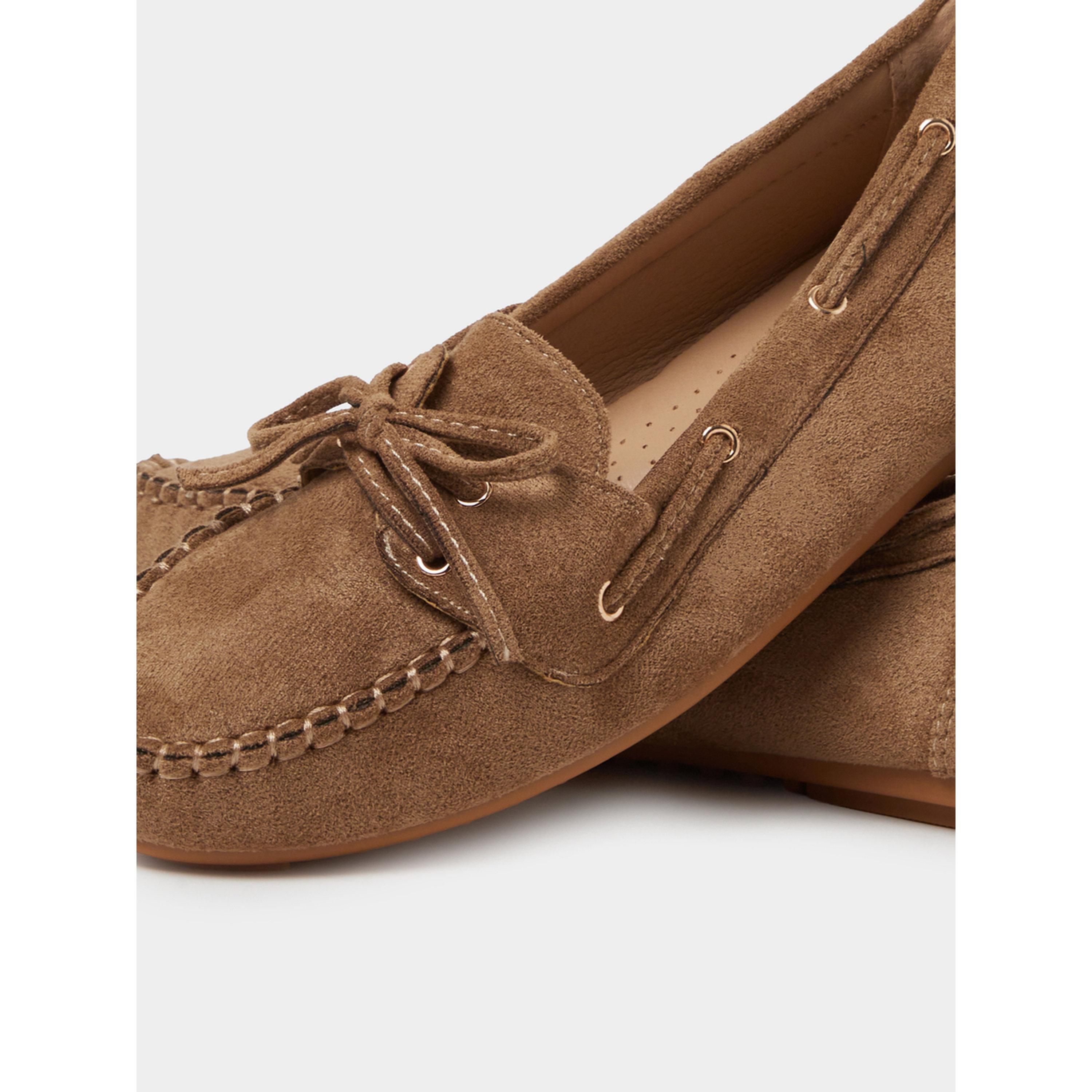 Styli Brown Suede Flat Loafers-women-shoes-loafersandmoccasins-image-5