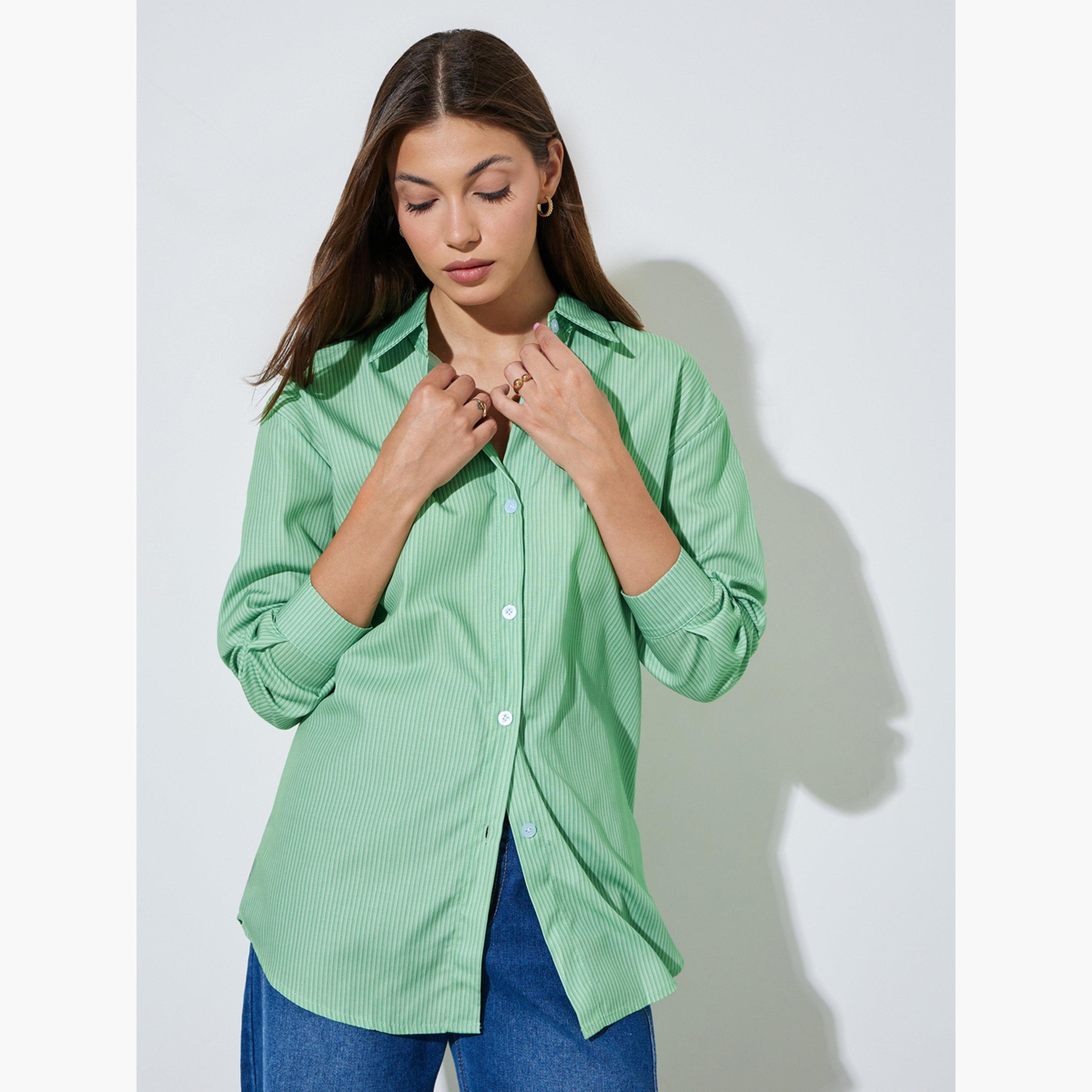 قميص طويل ومخطط-women-clothing-shirtsandblouses-shirts-image-1