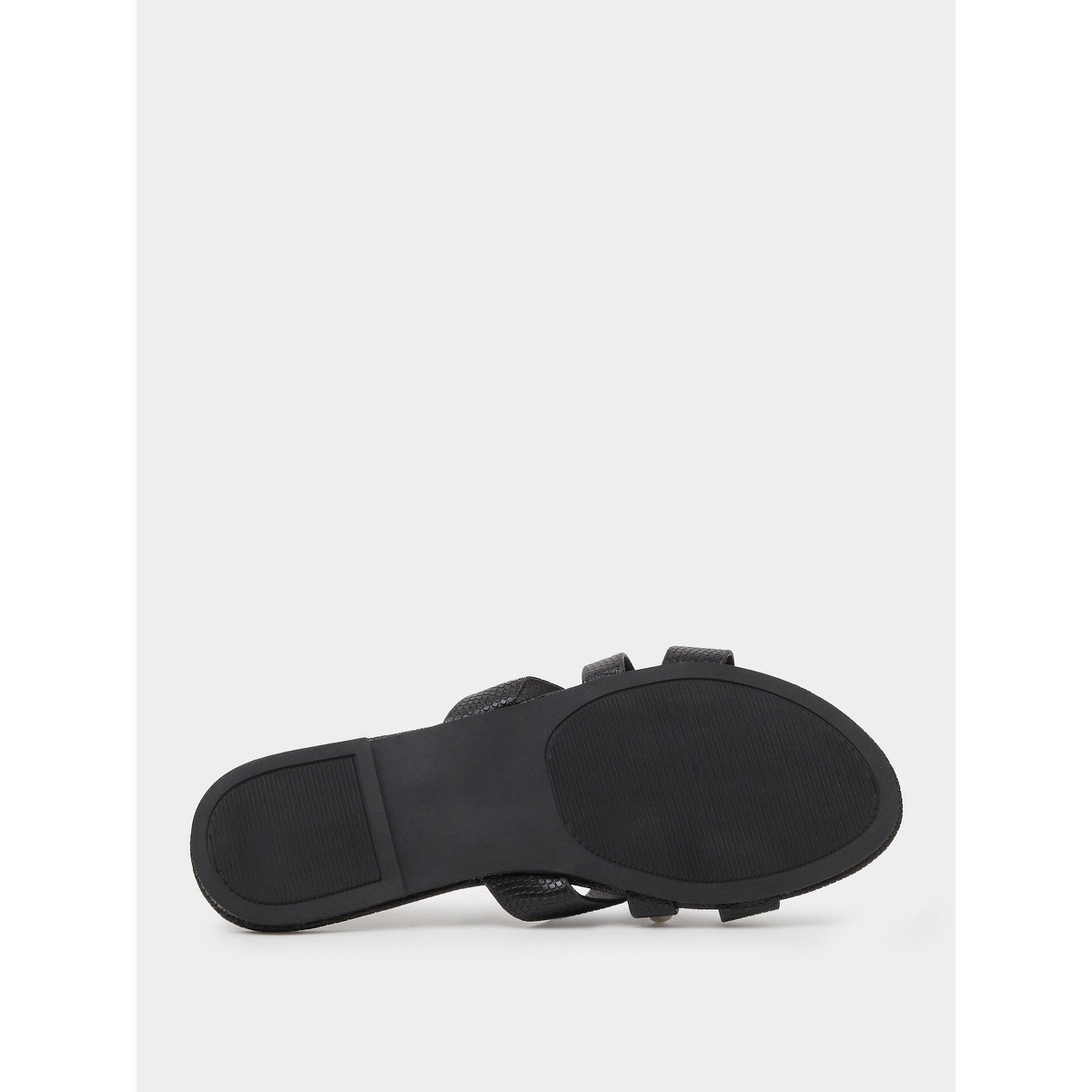 Take Two Black Pearl Embellished Flat Sandals-women-shoes-sandals-flats-image-7