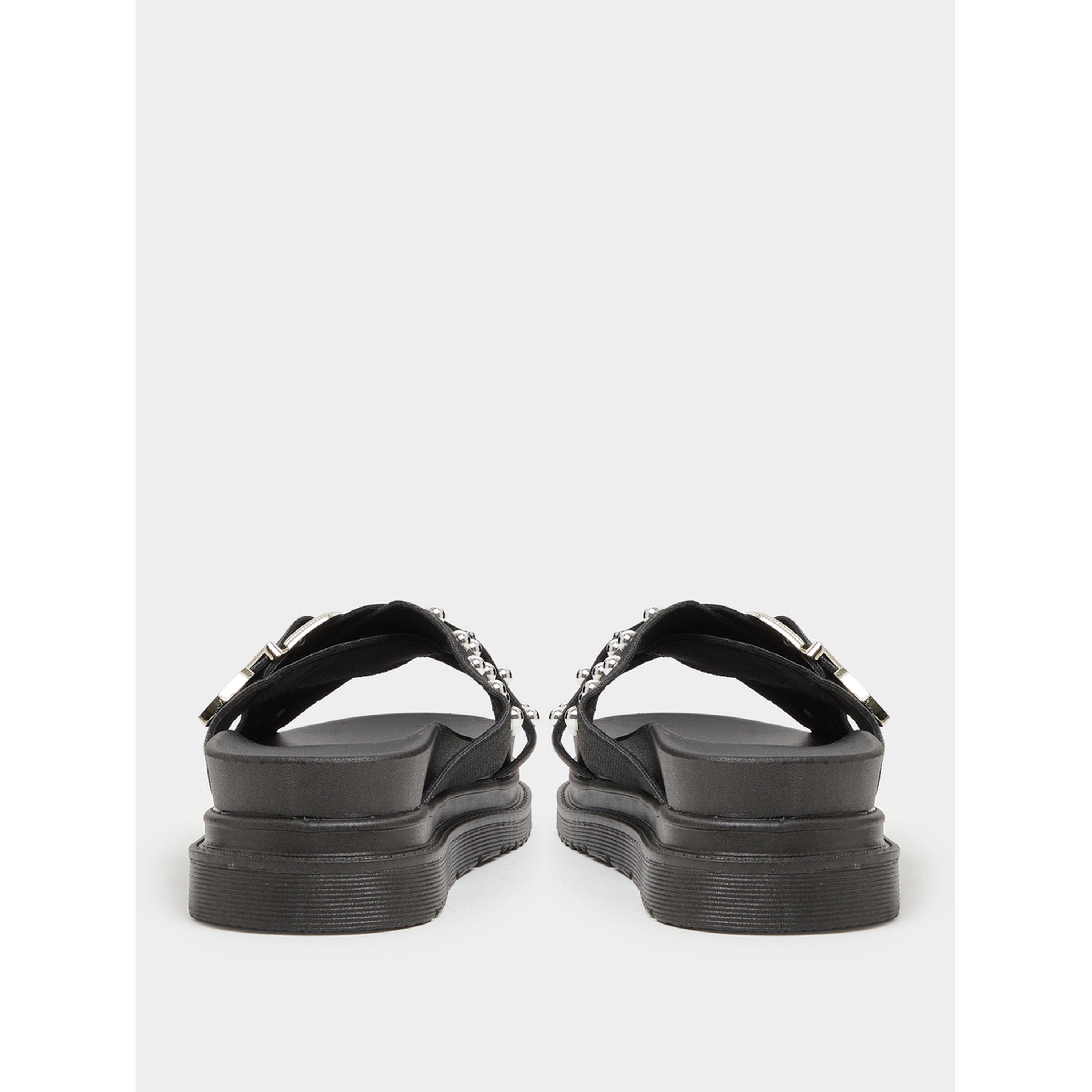 صندل نسائي سلايد بنعل سميك وتفاصيل مسامير-women-shoes-sandals-flats-image-6