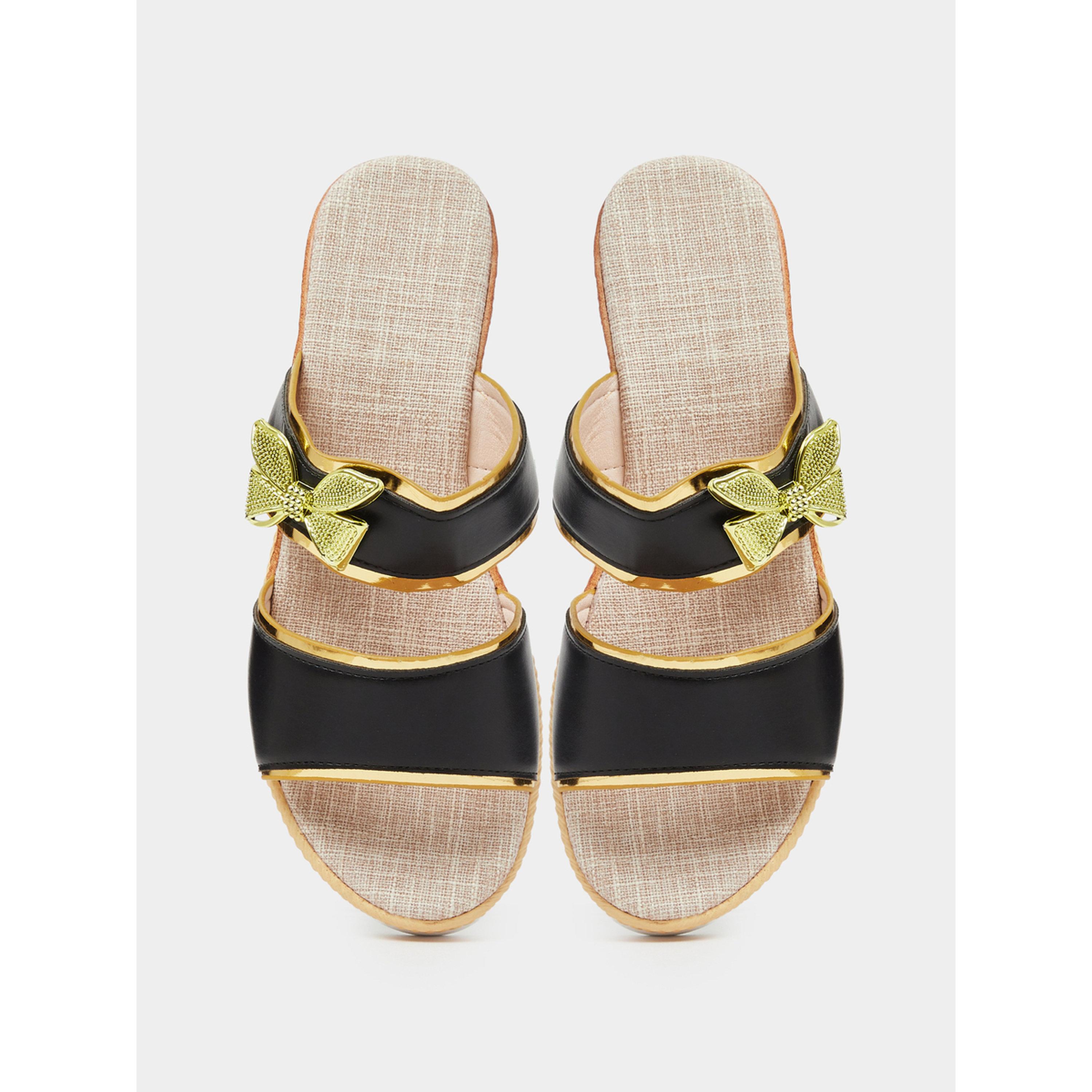Take Two Bow Detail Wedge Heel Sandals-women-shoes-sandals-heeled-image-4