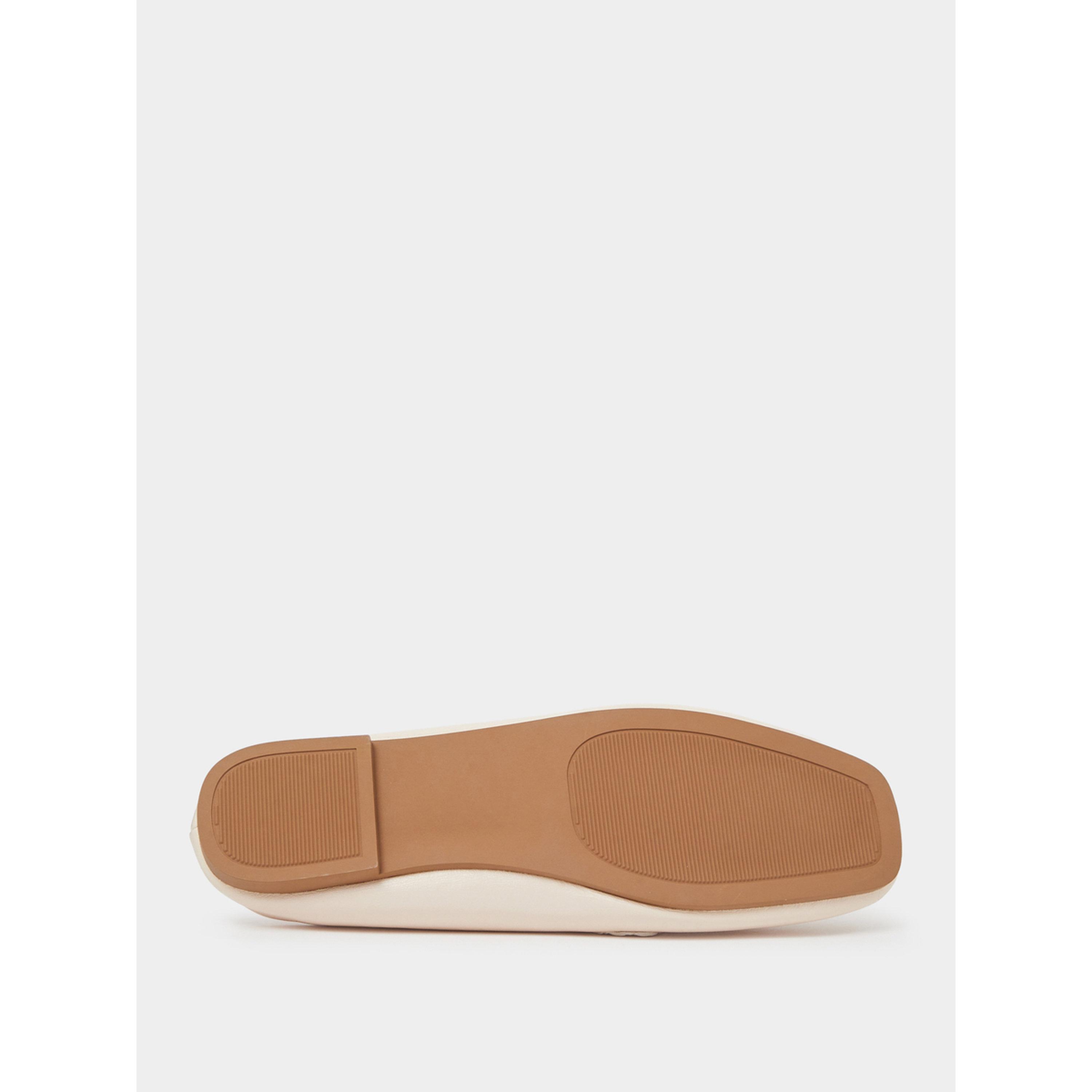 Take Two Beige Flat Mules with Gold Buckle Detail-women-shoes-flats-mules-image-7