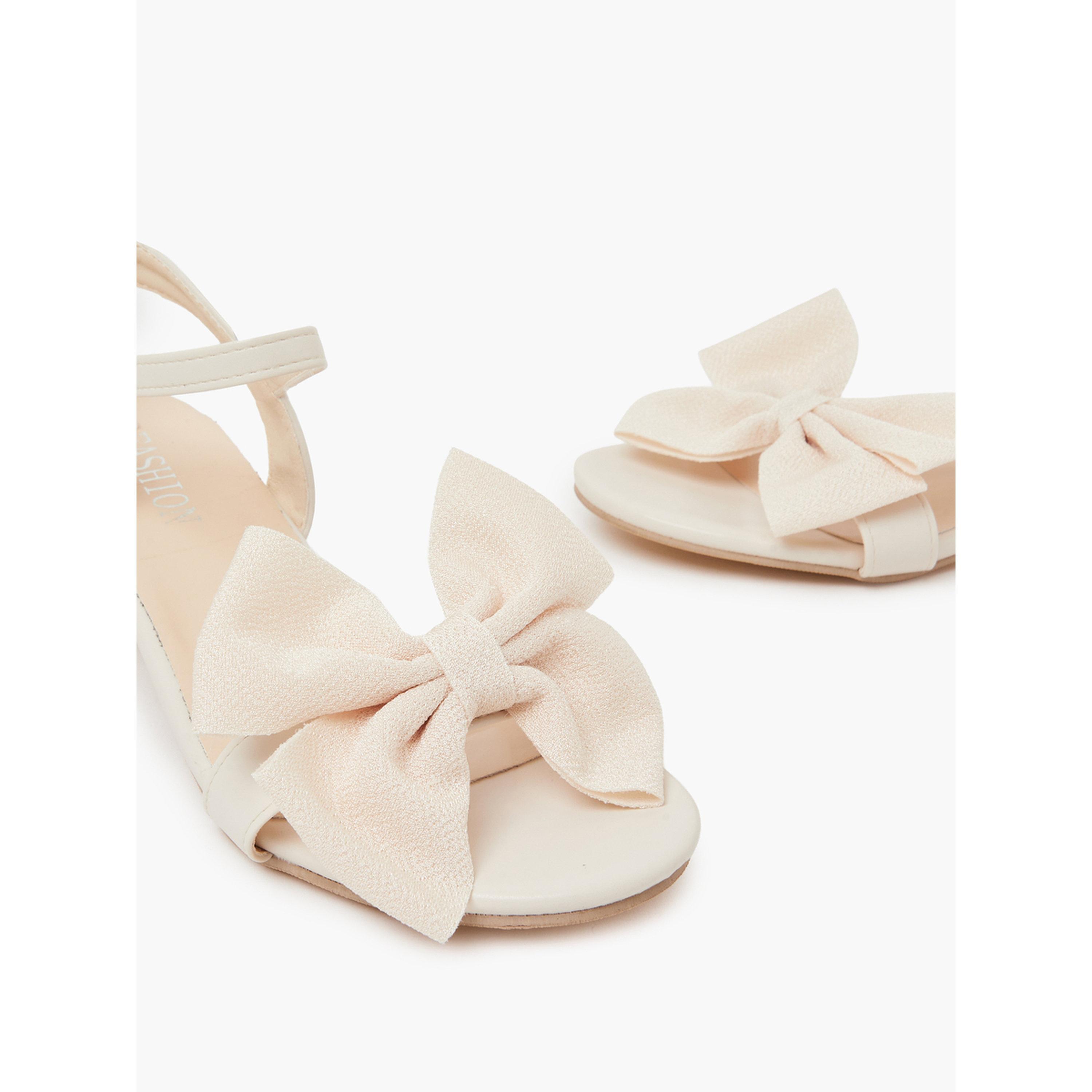 Take Two Women Solid Color Block Heel Bow Sandals-women-shoes-sandals-heeled-image-5