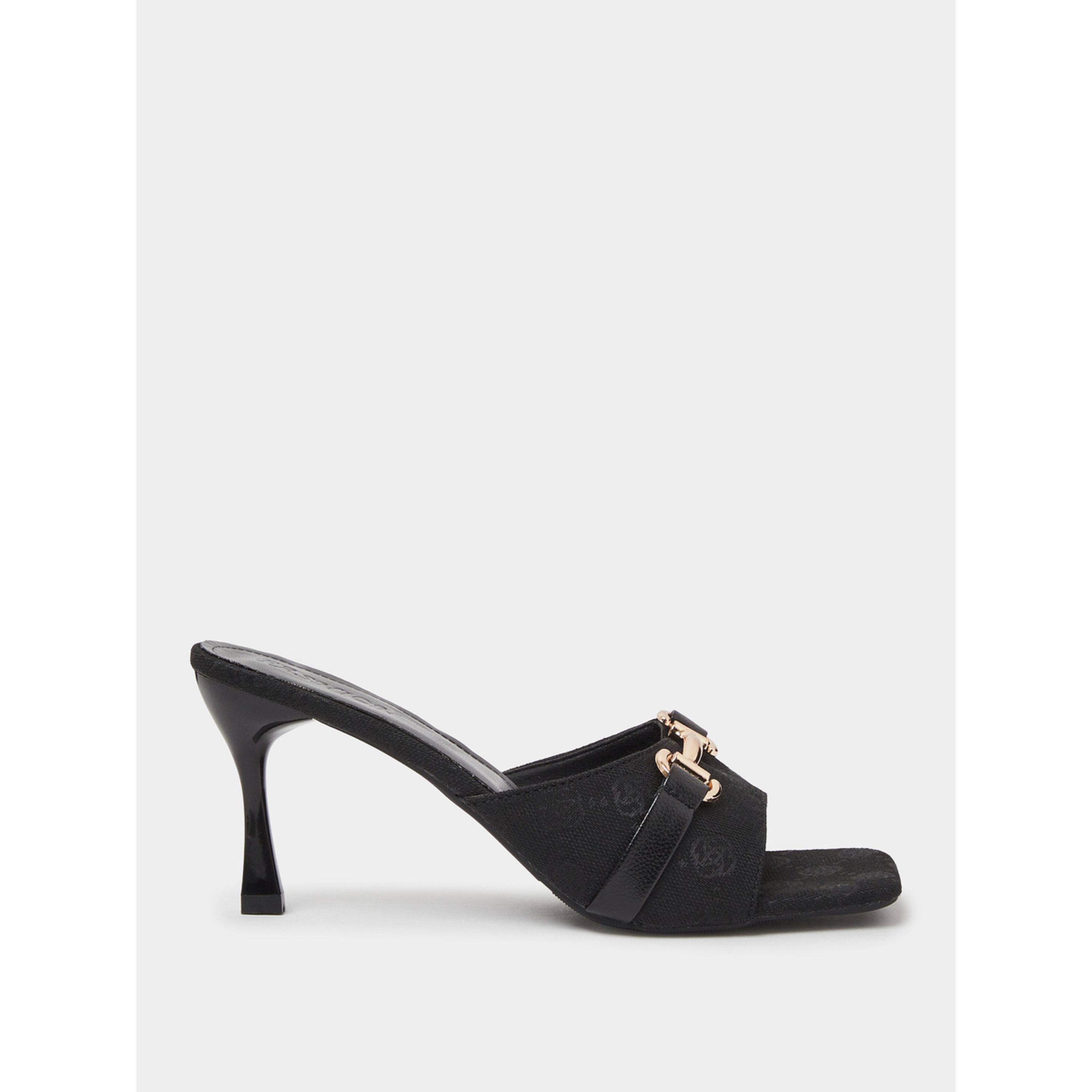 Take Two Black High-Heel Sandals with Buckle Detail-women-shoes-sandals-heeled-image-3