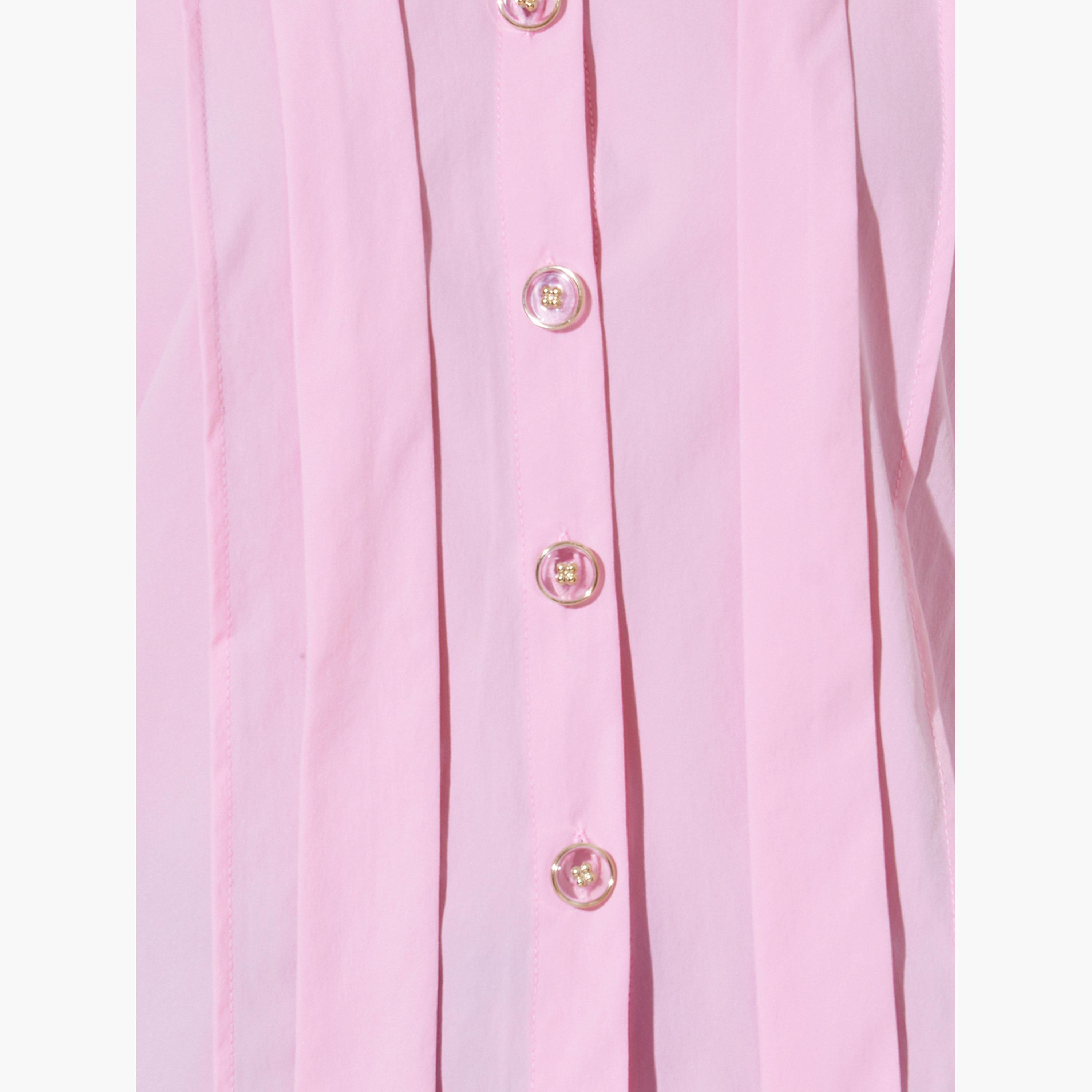 بلوزة بأكمام طويلة وتفاصيل كسرات مطوية-women-clothing-shirtsandblouses-shirts-image-5